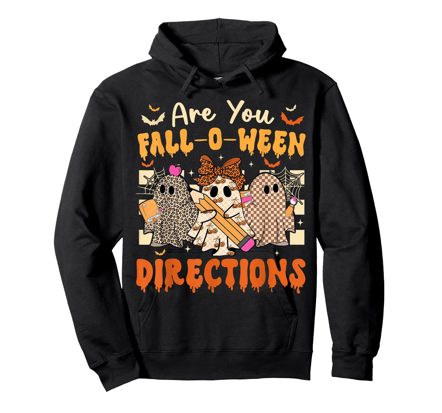 are You Fall O Ween Directions Halloween Teacher Ghosts T-Shirt