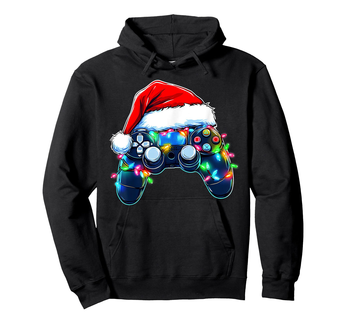 Video Game Controller Christmas Santa Hat Gamer Boys T-Shirt
