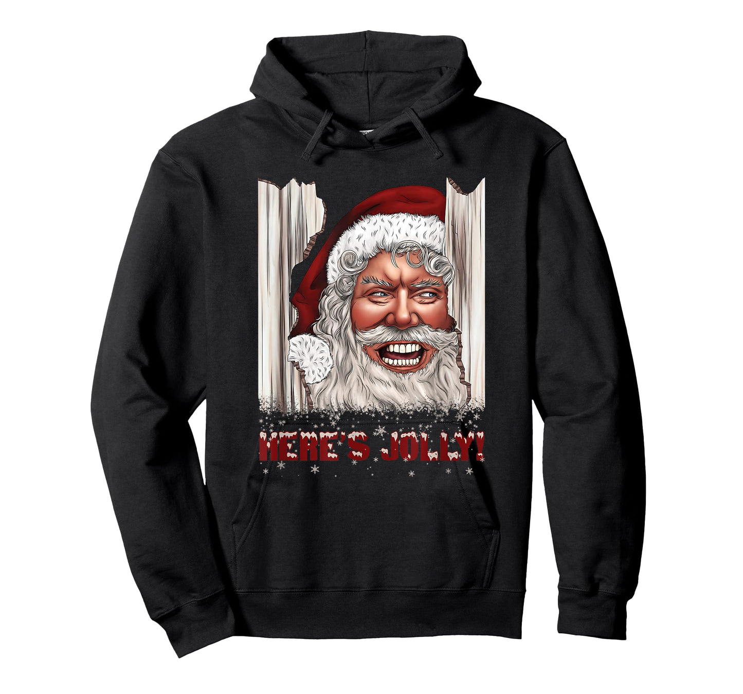 Here's Jolly Funny Santa Claus Horror Hilarious Christmas T-Shirt