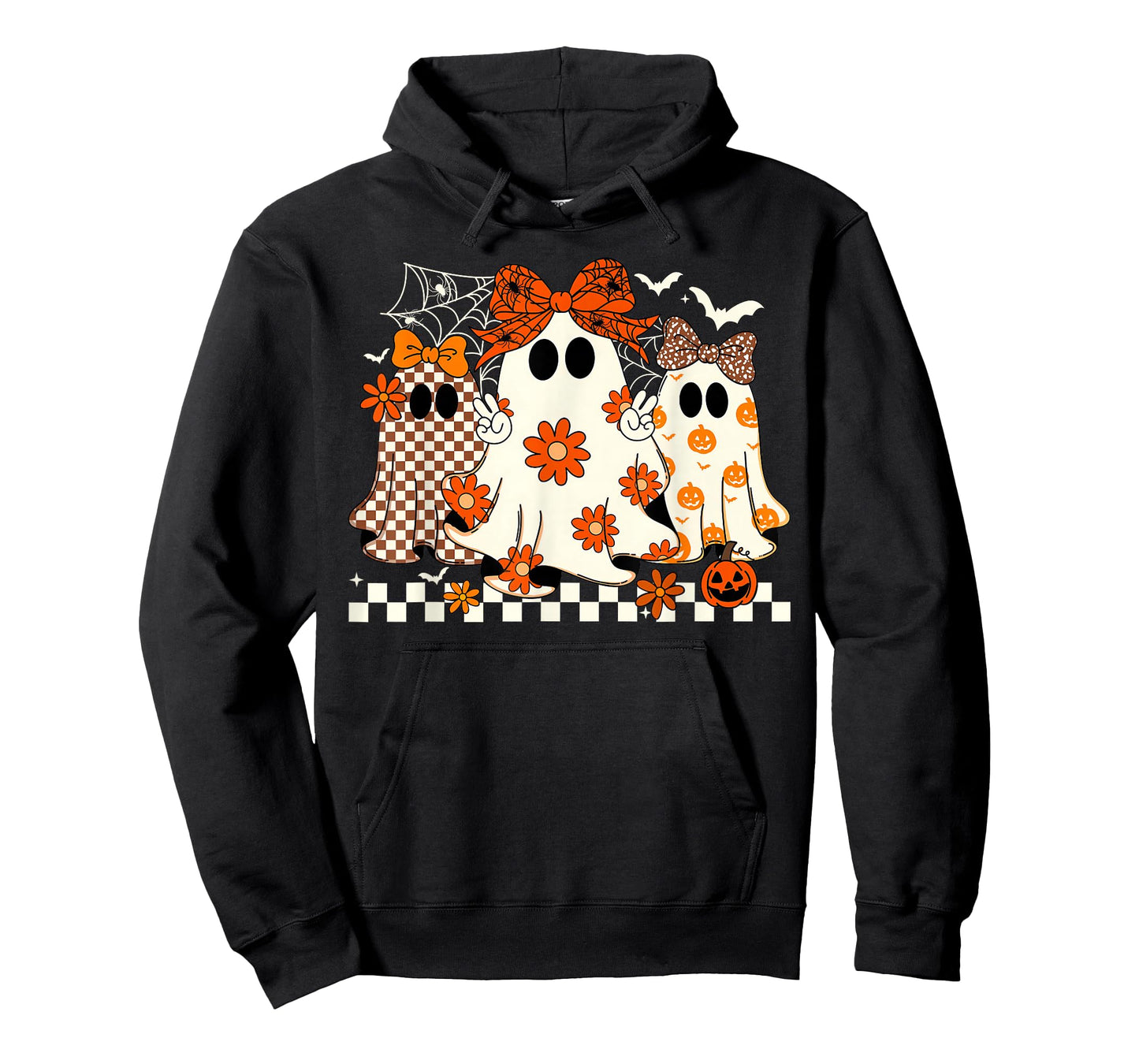 Spooky Season Halloween Flower Funny Ghost Trick Or Treat T-Shirt
