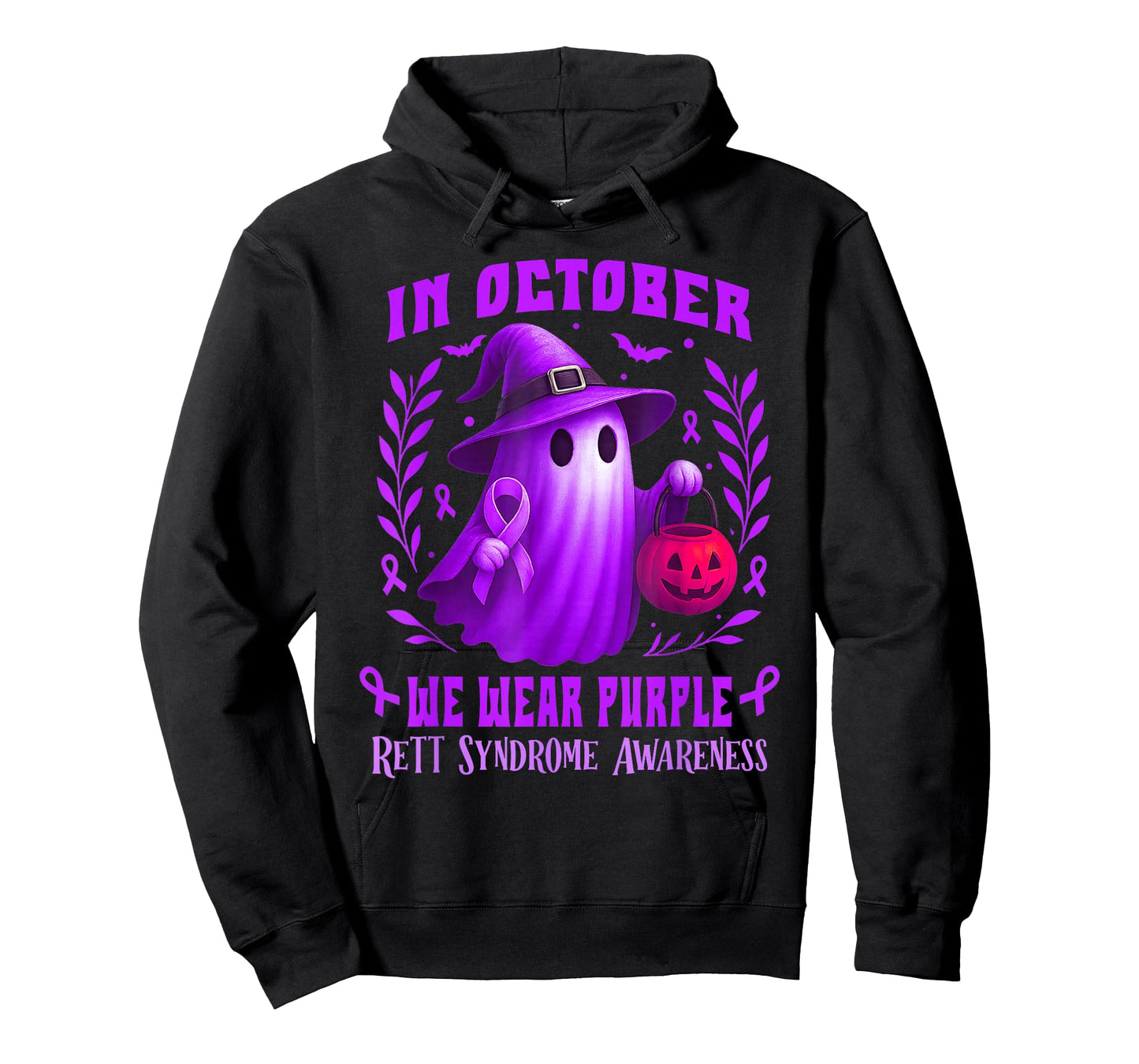 Rett Syndrome Awareness Month Funny Halloween Boo Ghost T-Shirt