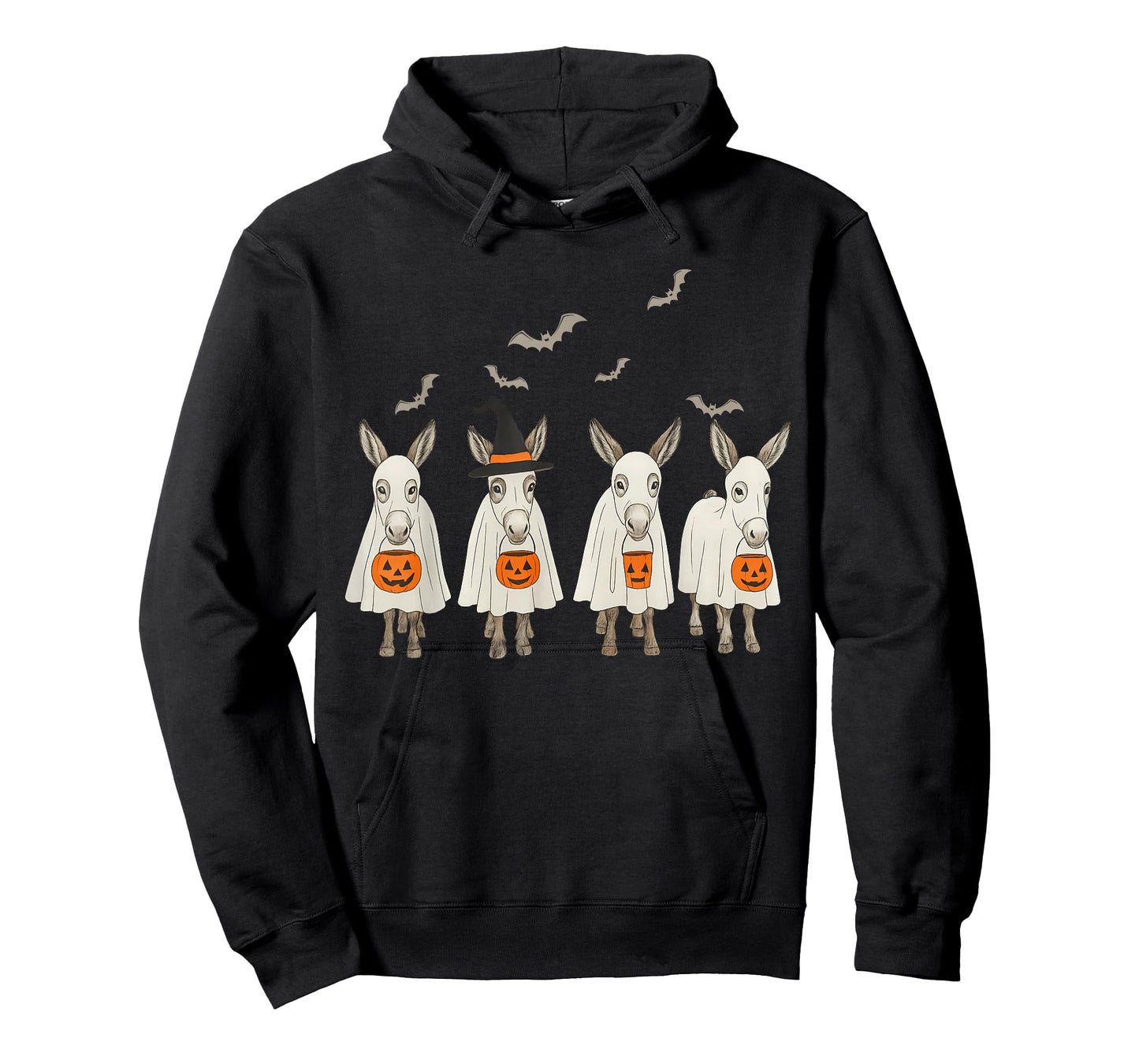 Funny Ghost Donkey Hallowen Donkey Lover Farmer Halloween T-Shirt
