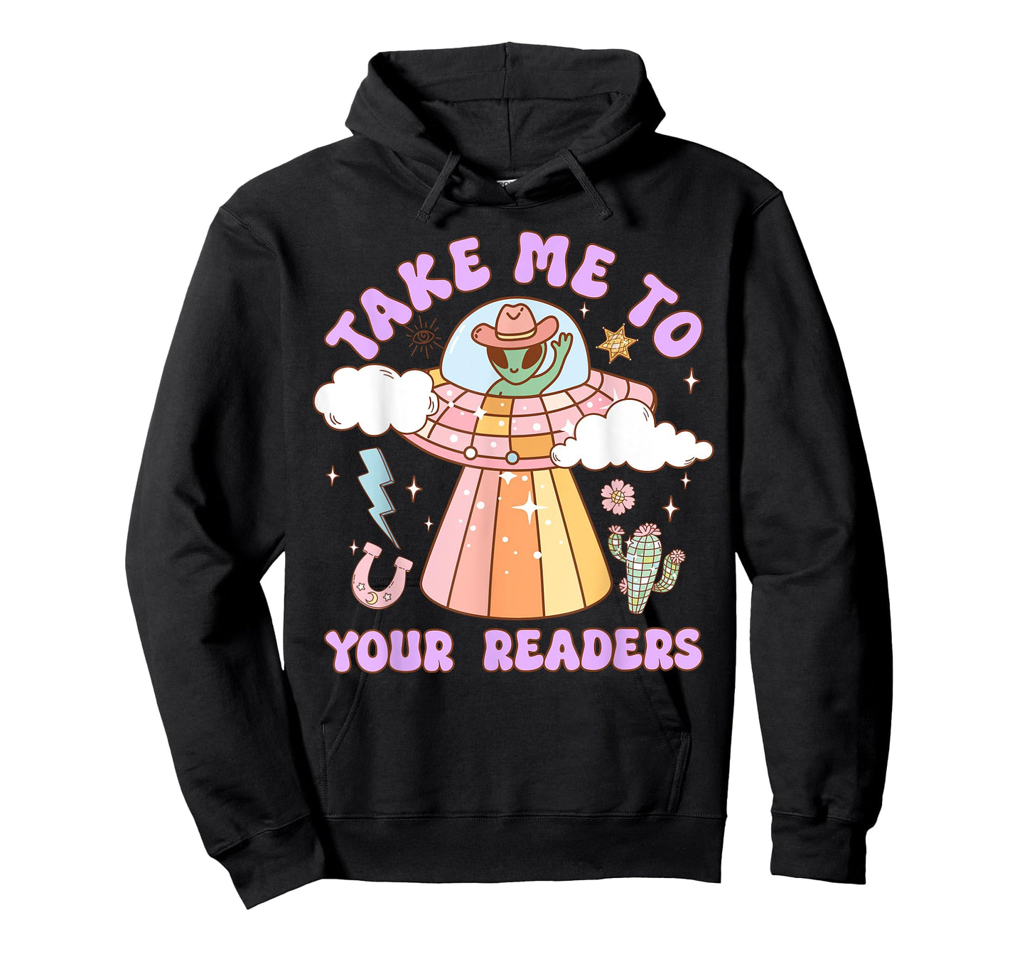 Take Me to Your Readers Alien Teacher Halloween Literacy T-Shirt