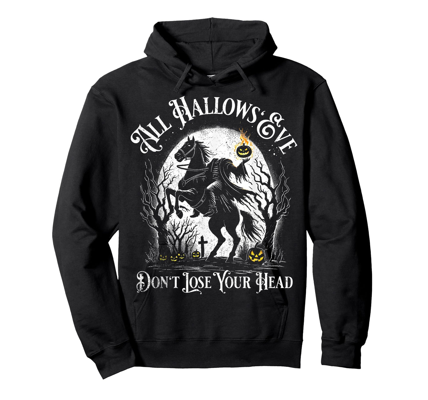 Headless Horseman Pumpkin Face Happy Halloween Sleepy Hollow T-Shirt