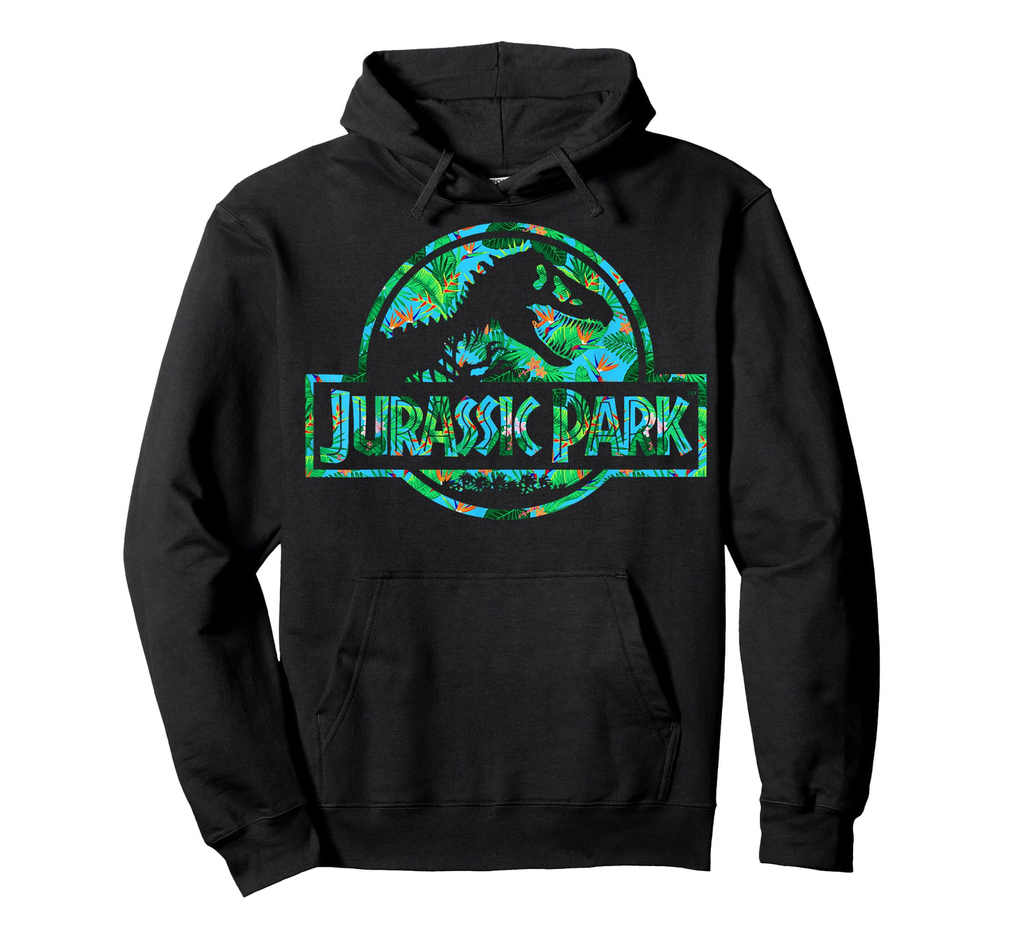 Jurassic Park Tropical Tree Fill Fossil Logo T-Shirt Small