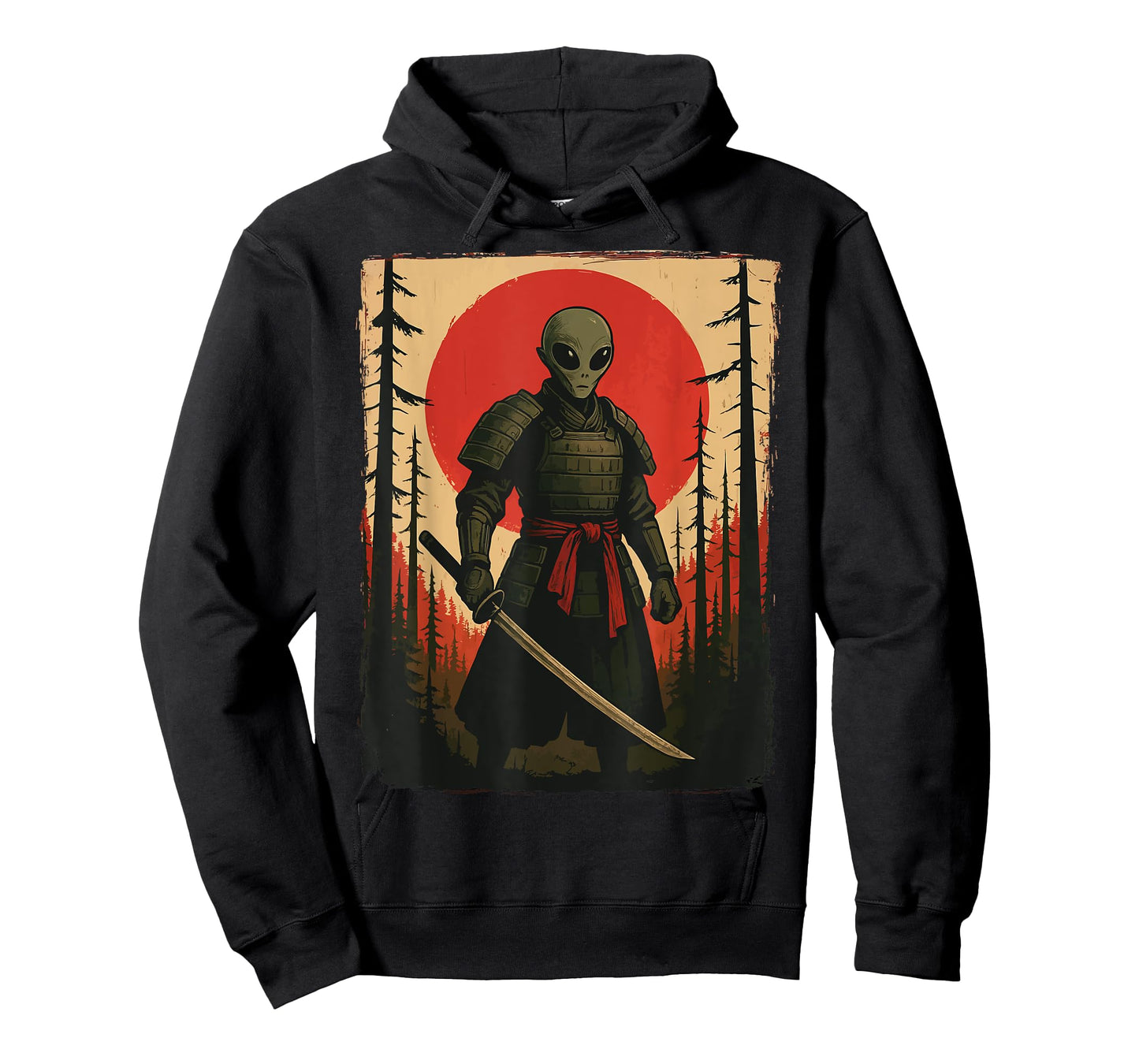 Alien Samurai Japanese Sword T-Shirt