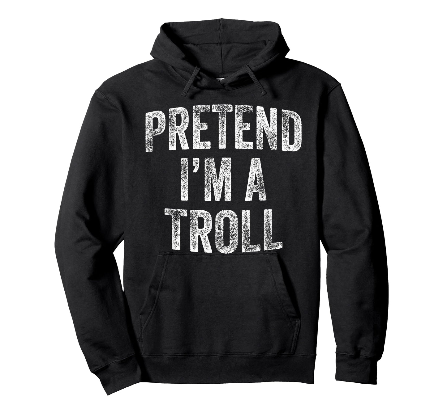 Pretend I'm A Troll Costume Family Lazy Halloween Party T-Shirt