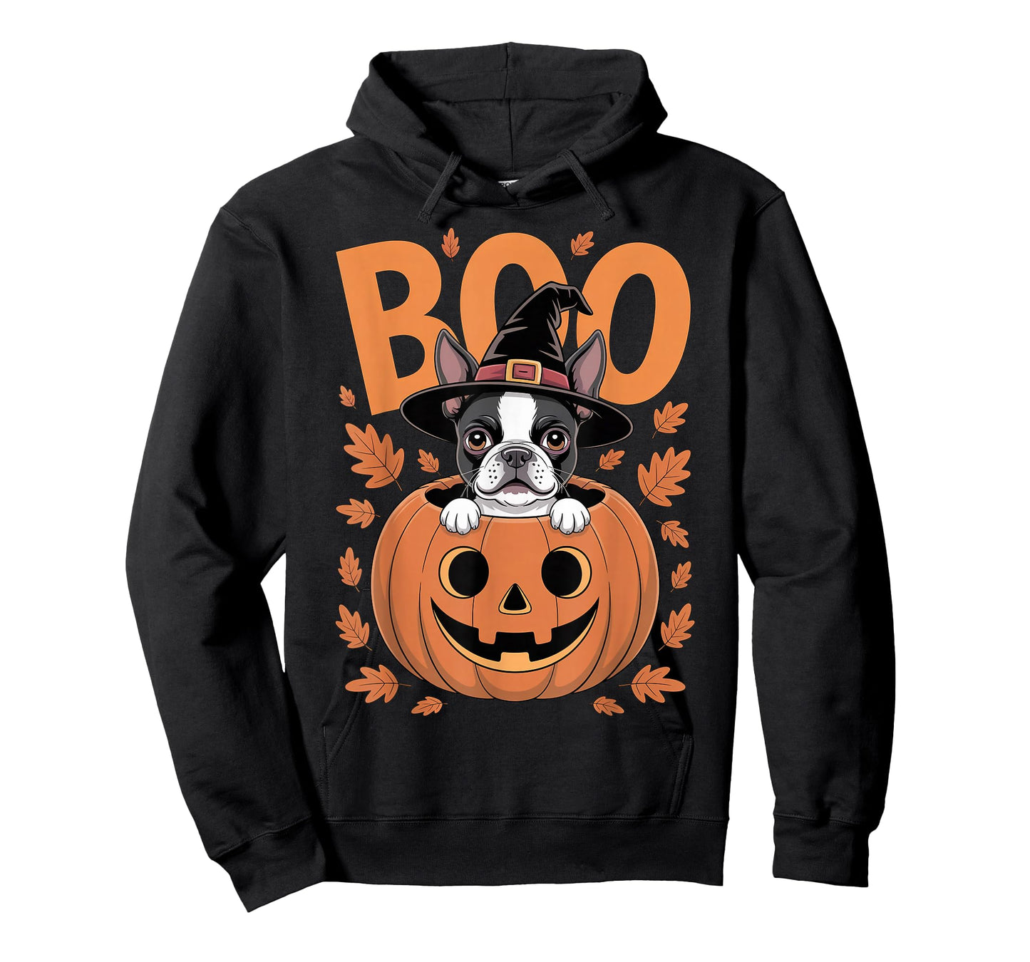 Boston Terrier Costume on Pumpkin Halloween Boston Terrier T-Shirt