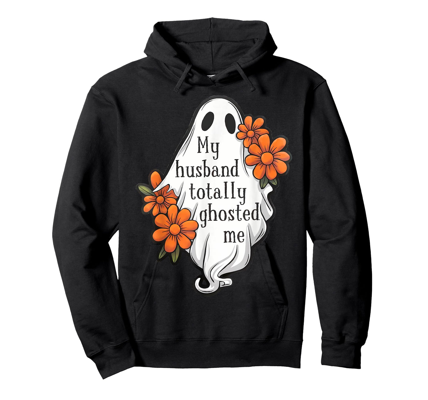 My Husband Totally Ghosted Me Funny Halloween Costume Spooky T-Shirt