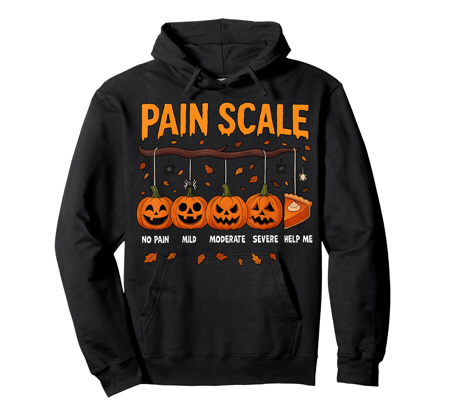 Pain Scale Pumpkin Pain Assessment Trauma Nurse Halloween T-Shirt
