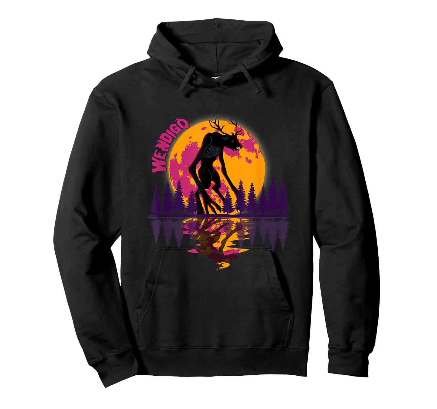 Cryptid Full Moon and Wendigo T-Shirt