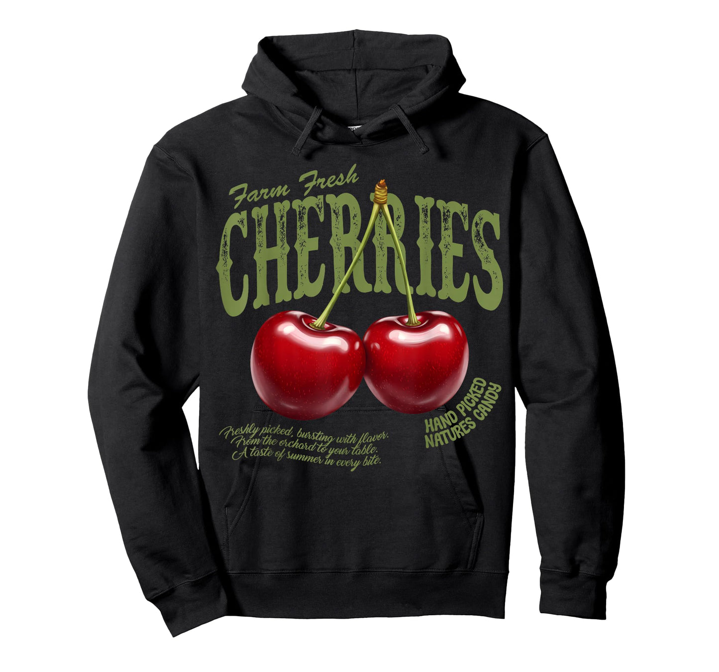 Farm Fresh Cherries Retro Farmer Market Summer Cherry Lover T-Shirt