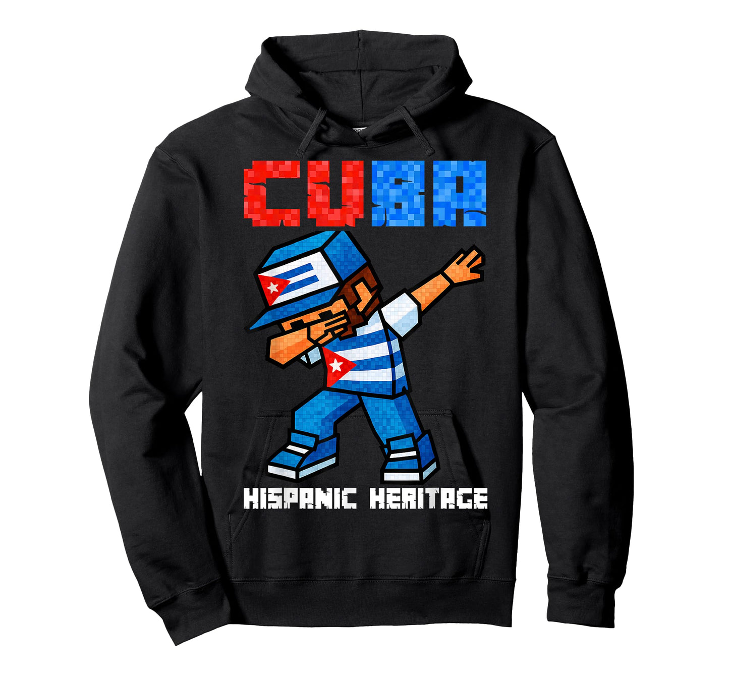 Cuba Dabbing Boys Game Pixel Hispanic Heritage Cuban Kids T-Shirt