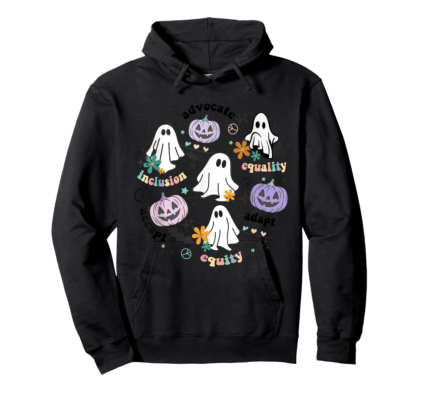 Special Education Teacher Halloween Pumpkin Ghost Inclusion T-Shirt