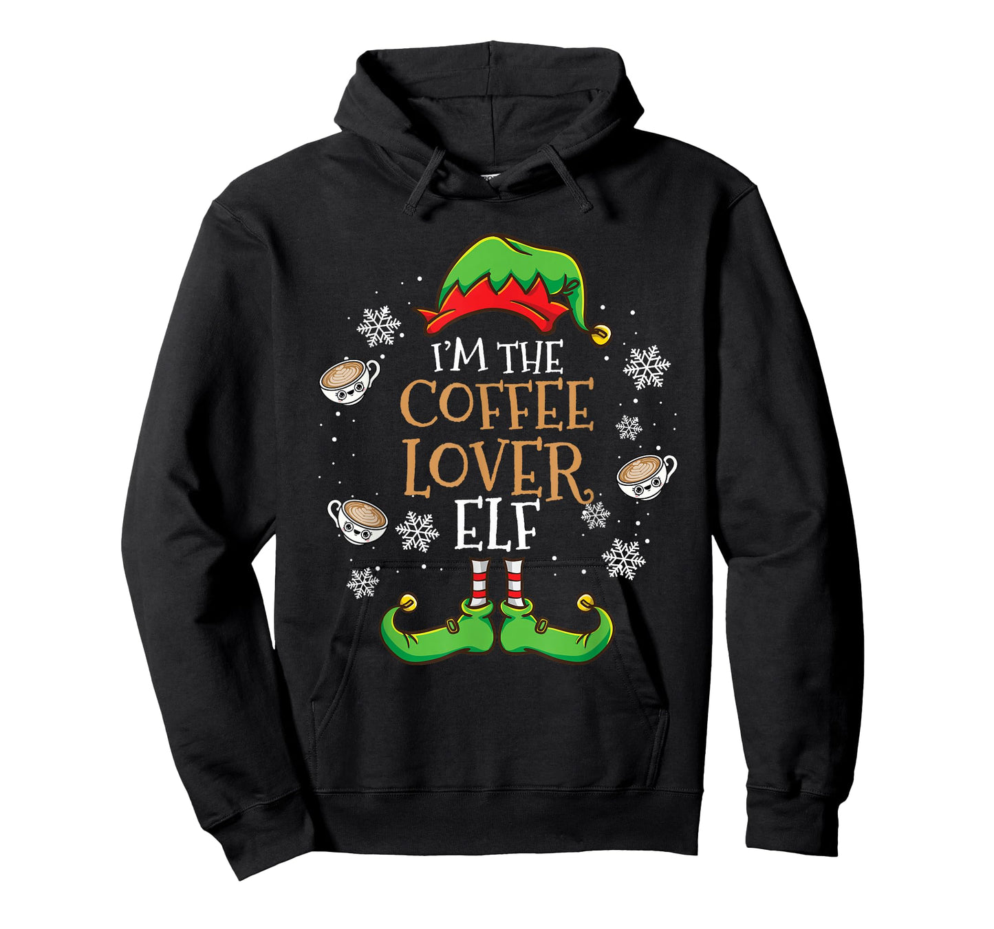 Im The Coffee Lover Elf Christmas T-Shirt