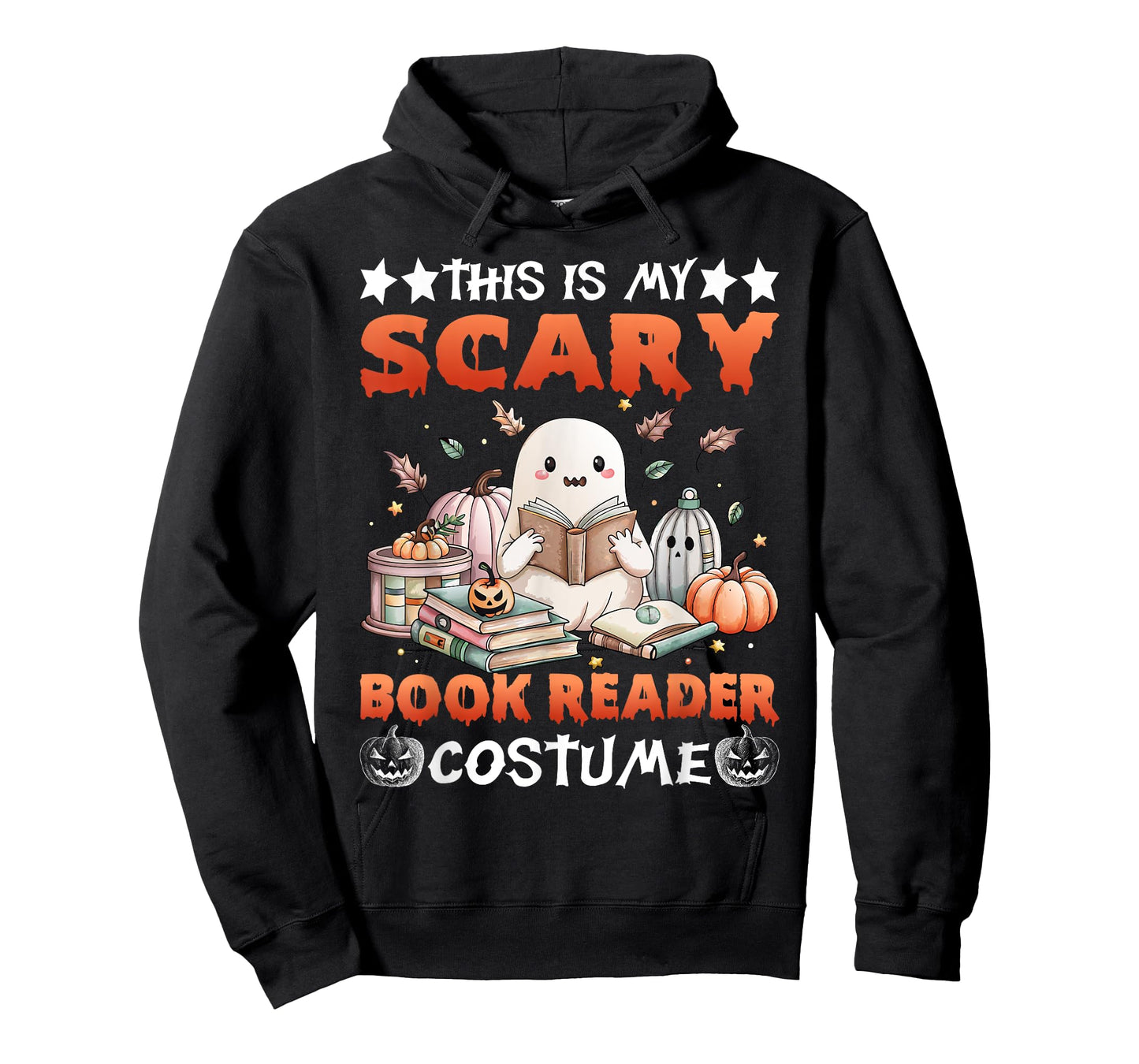 This Is My Scary Book Reader Costume Spooky Ghost Reading T-Shirt