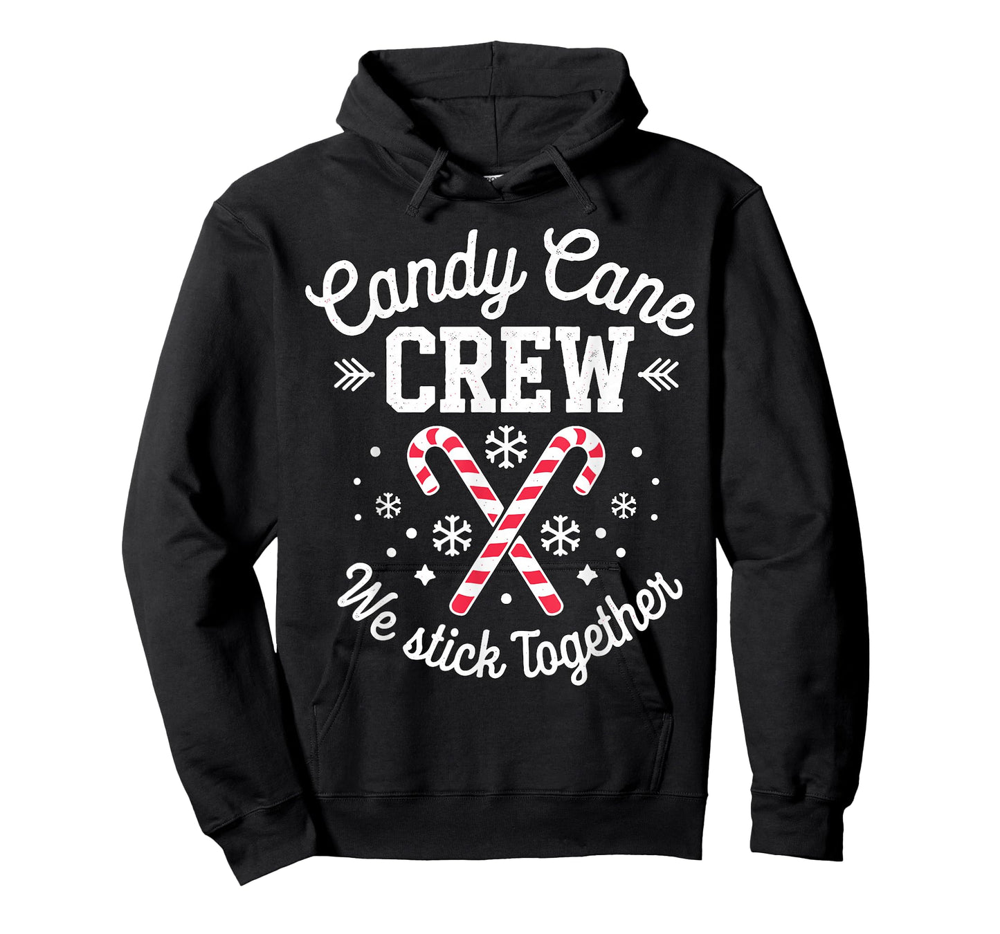 Candy Cane Crew We Stick Together Christmas Costume Xmas T-Shirt