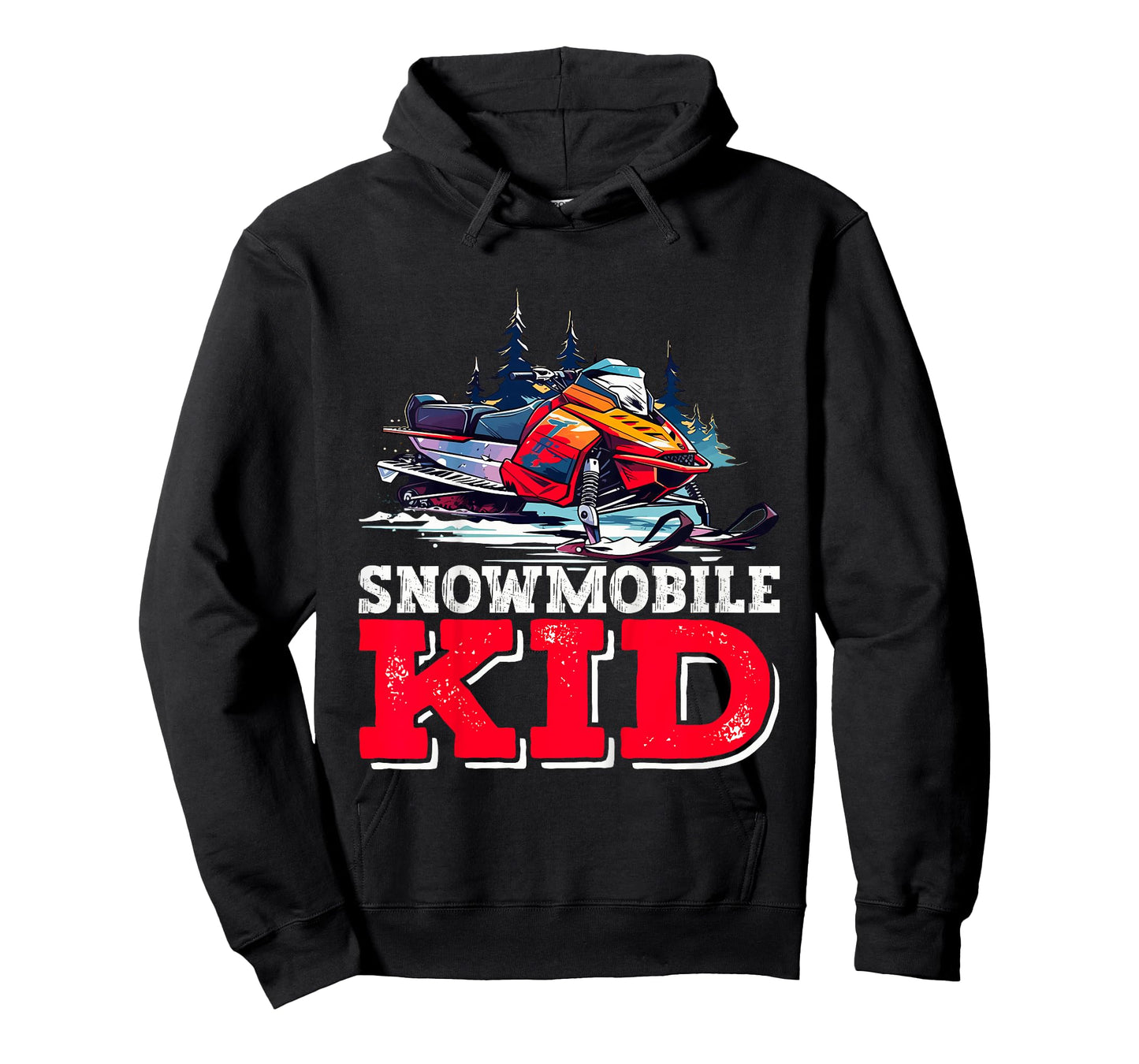 Snowmobile Kid Snowmobiling Design For Boys Girls Youth T-Shirt