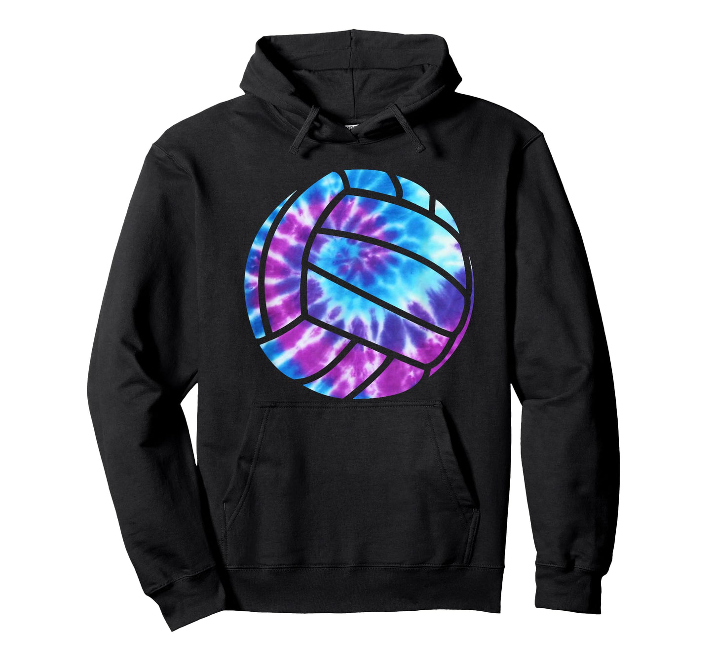 Volleyball Tie Dye Blue Purple Teenage Girls Practice T-Shirt