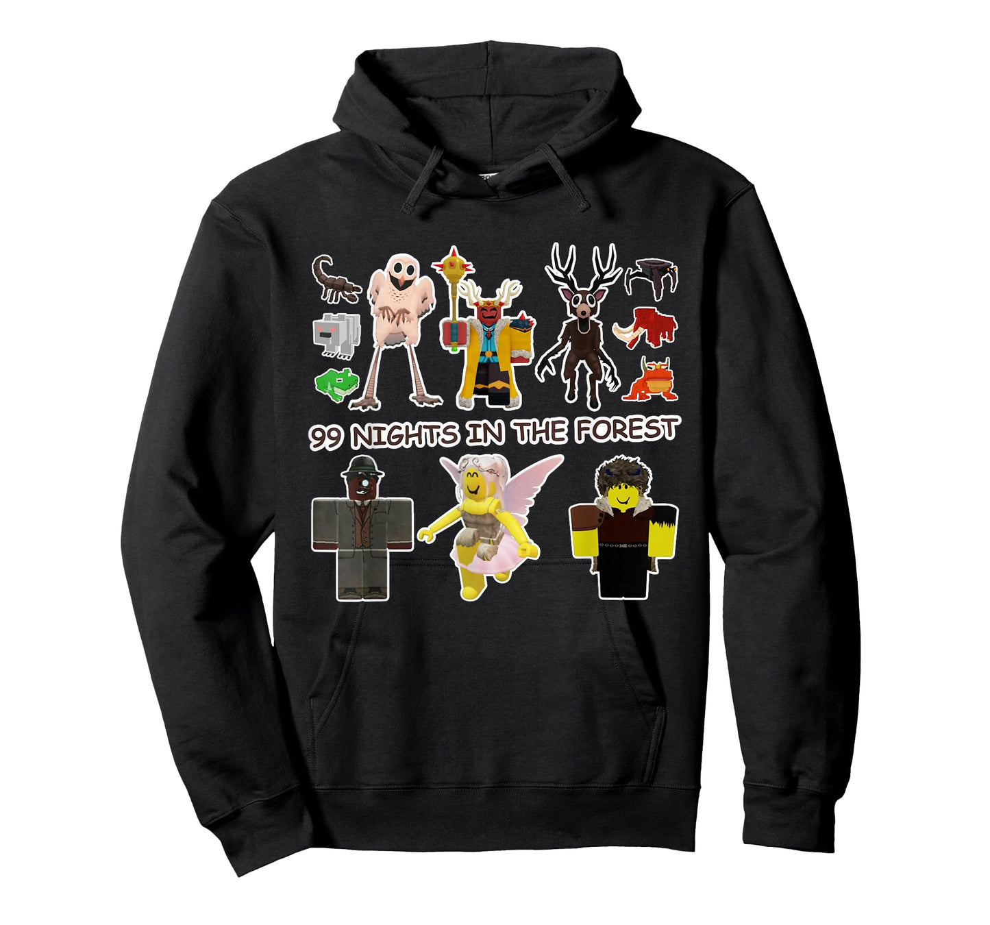 99 Nights Halloween Deer in The Forest Kids Funny T-Shirt
