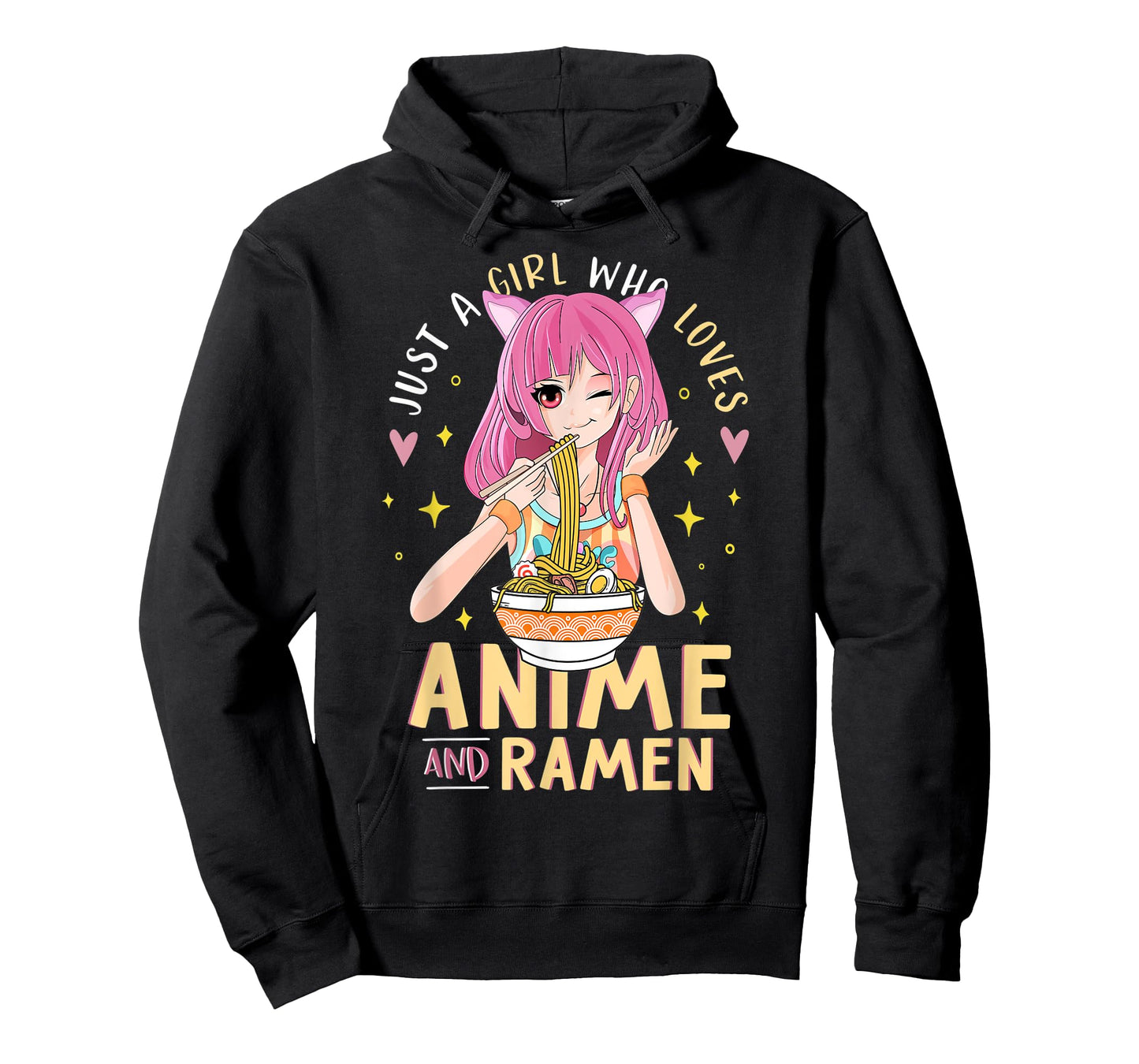 Just A Girl Who Loves Anime And Ramen Shirts For Teen Girls T-Shirt