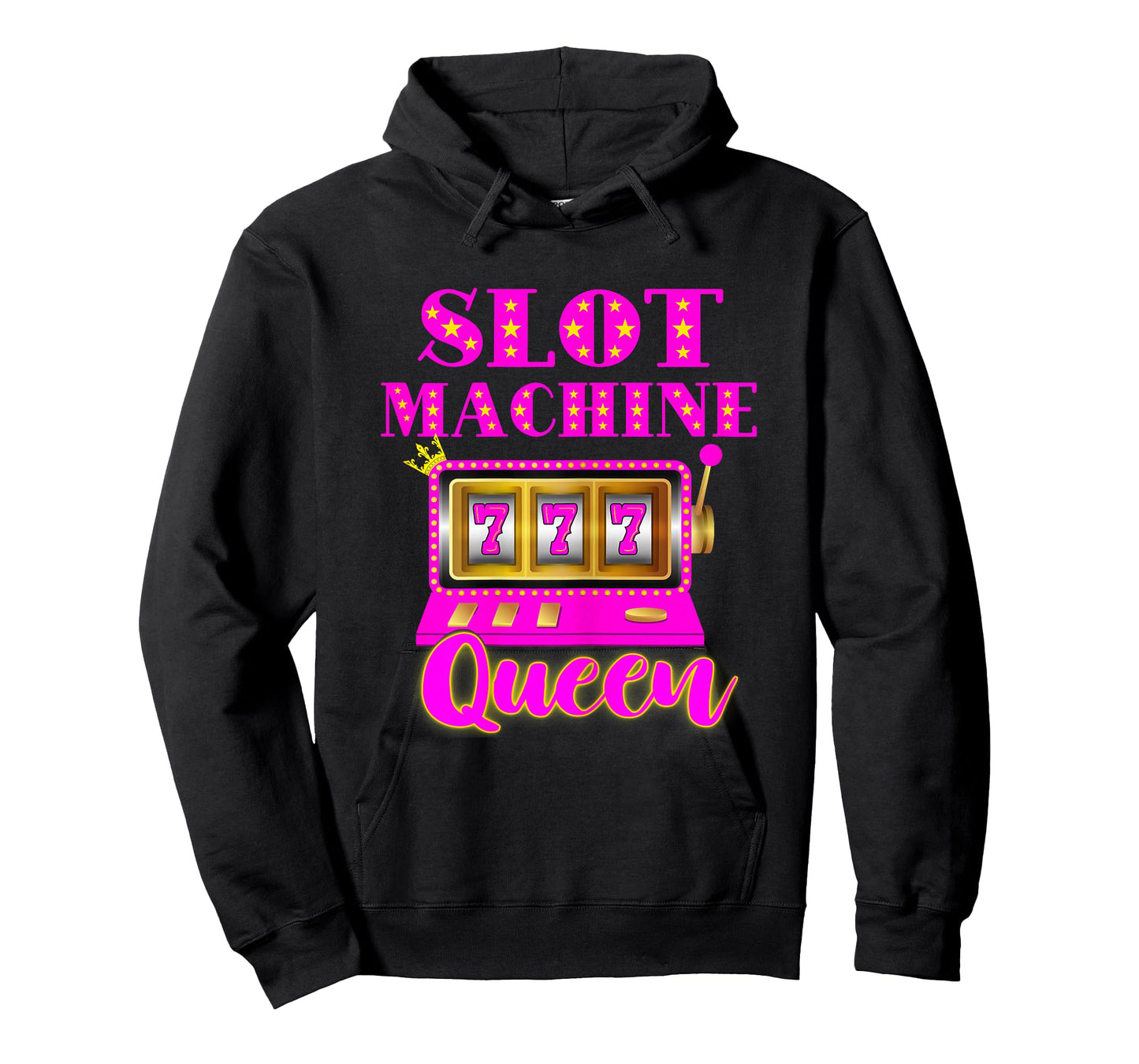 Slot Machine Queen Casino Player Gambling Poker Player T-Shirt