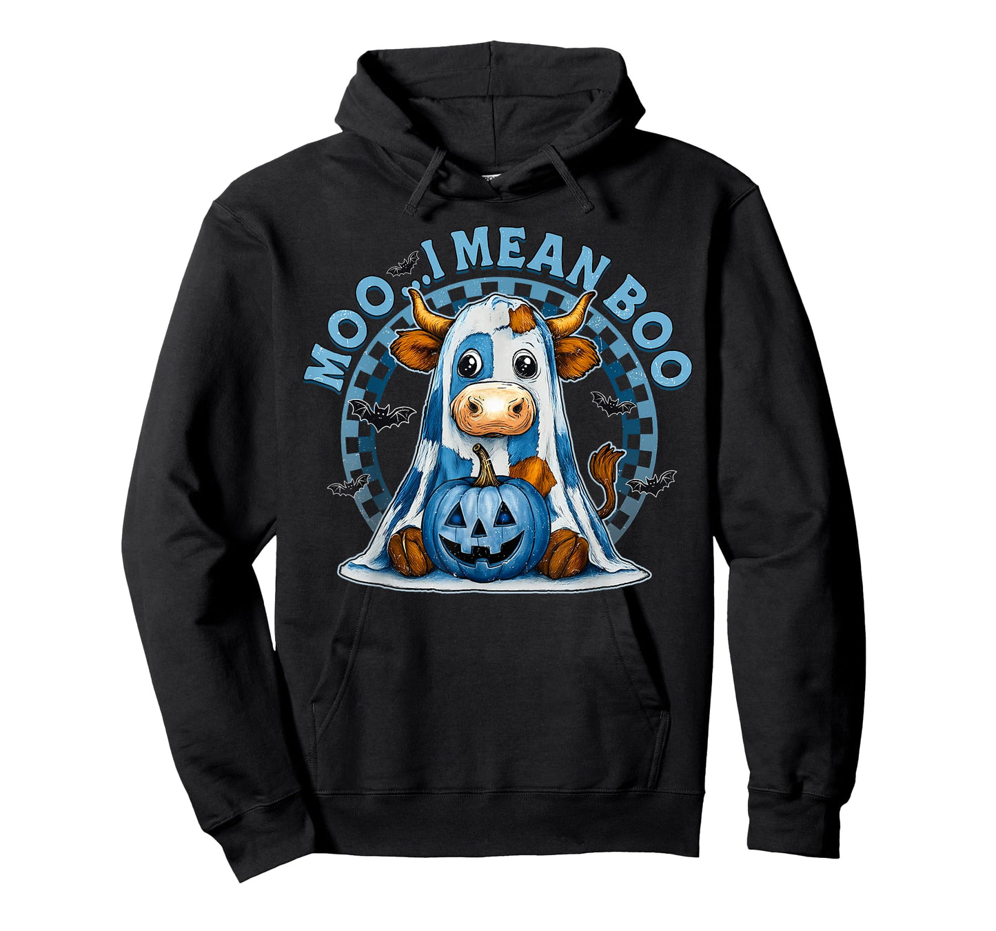 Moo I Mean Boo Spooky Cow Halloween Spooky Heifer Cute Ghost T-Shirt
