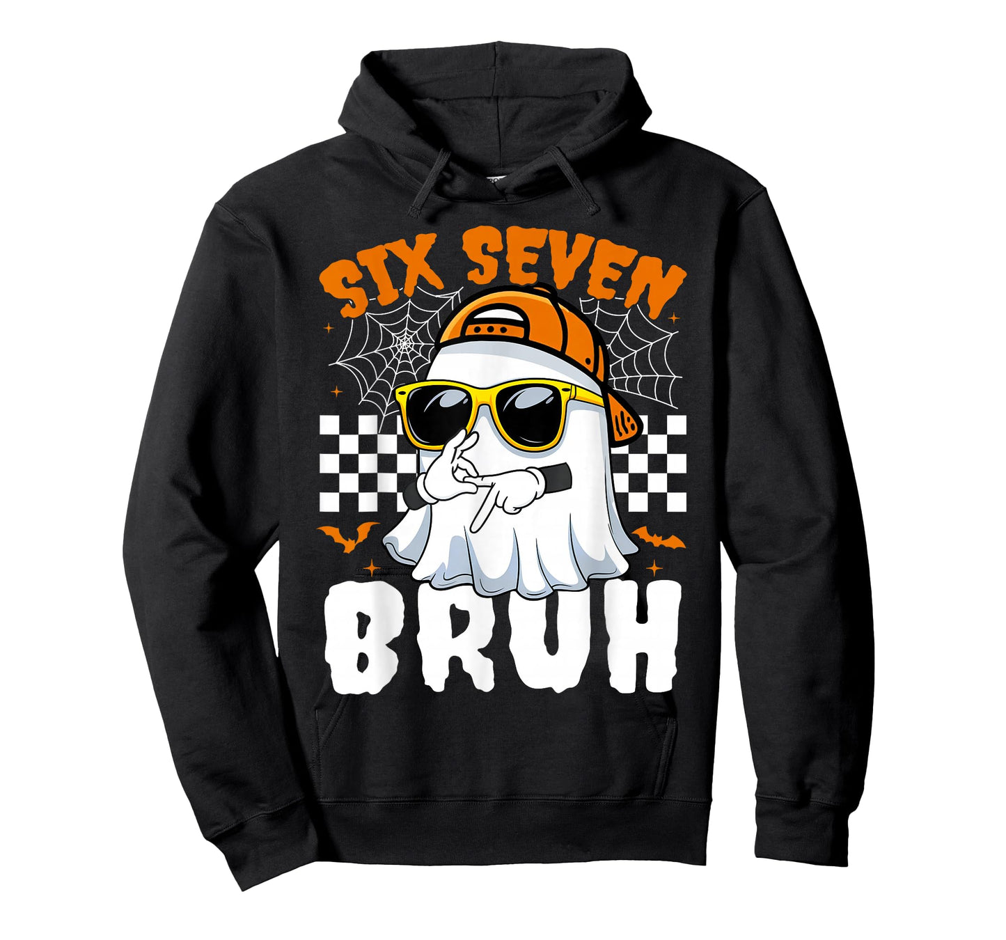 Bruh 67 Halloween Funny Six Seven Meme Brainrot Ghost Kids T-Shirt