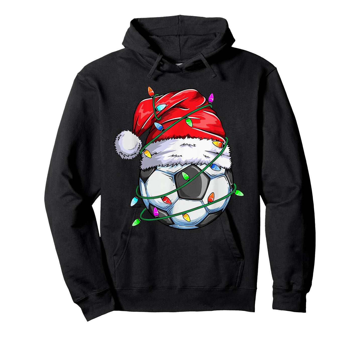 Santa Soccer Ball Sports Design- Christmas Soccer Player T-Shirt