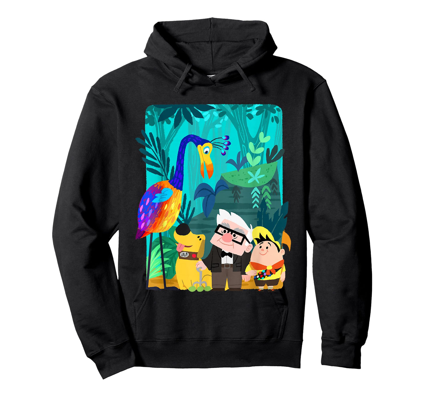 Disney and Pixar’s Up Carl Russell Dug Kevin Paradise Falls T-Shirt Small