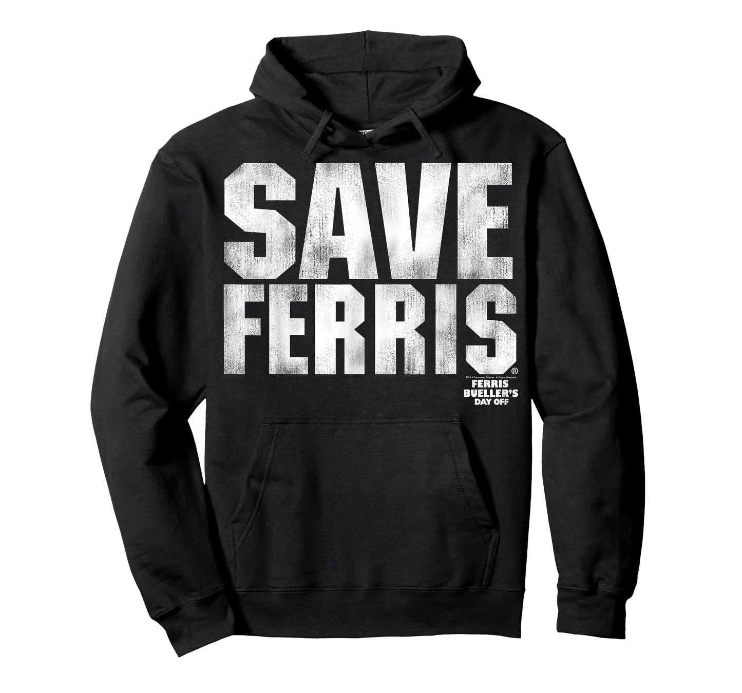 Ferris Bueller's Day Off White Distressed Save Ferris T-Shirt
