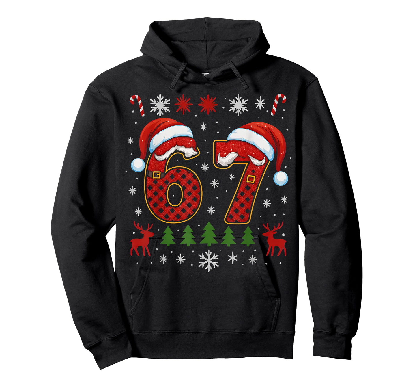 HUGvyn Funny 67 Six Seven Squad Meme Christmas Ugly Sweater T-Shirt