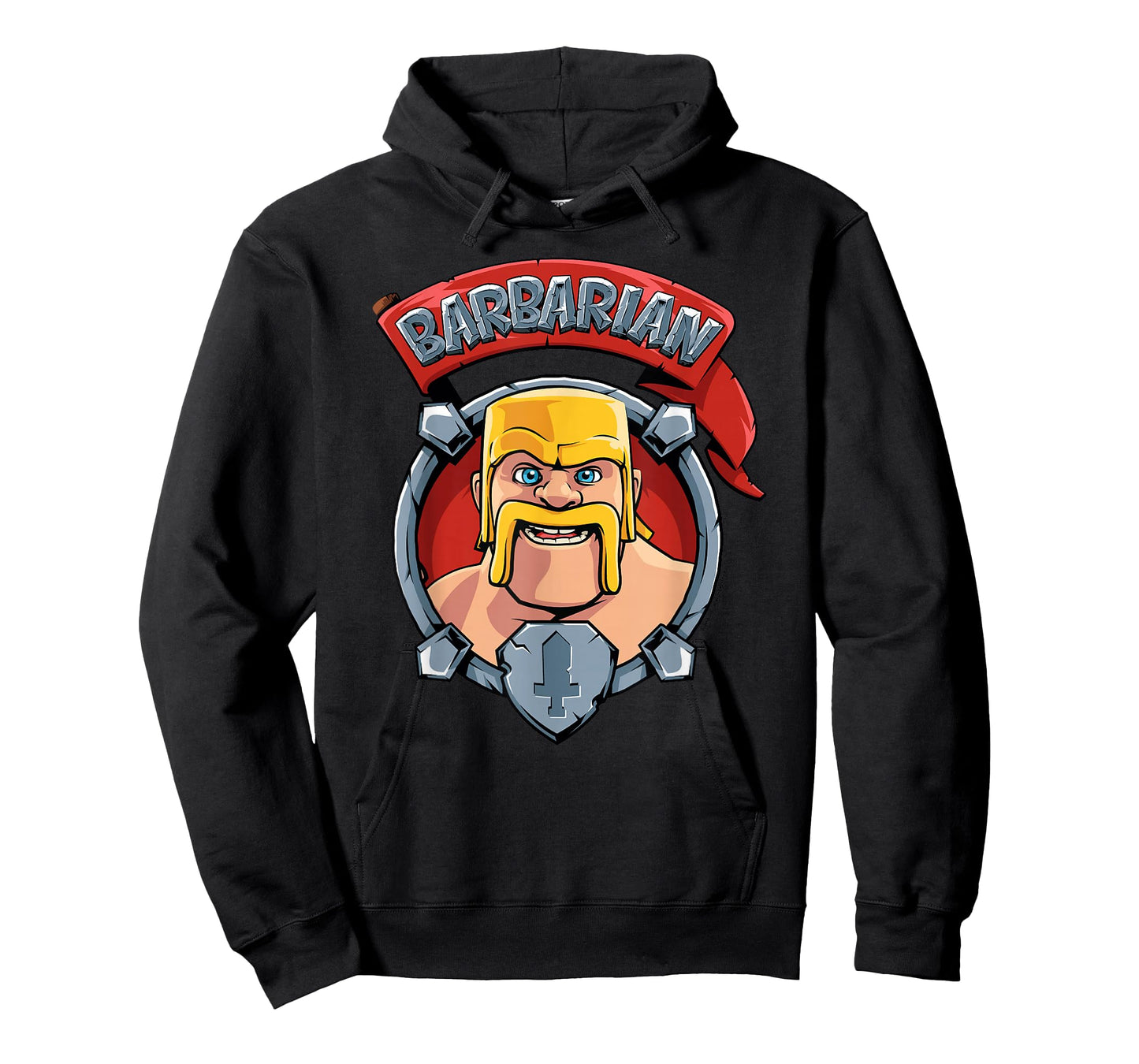Clash Royale Barbarian Face Retro Portrait T-Shirt