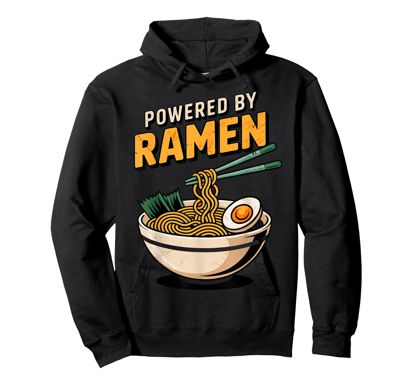 Powered by Ramen Funny Noodle Tee Japanese Kawaii Food T-Shirt