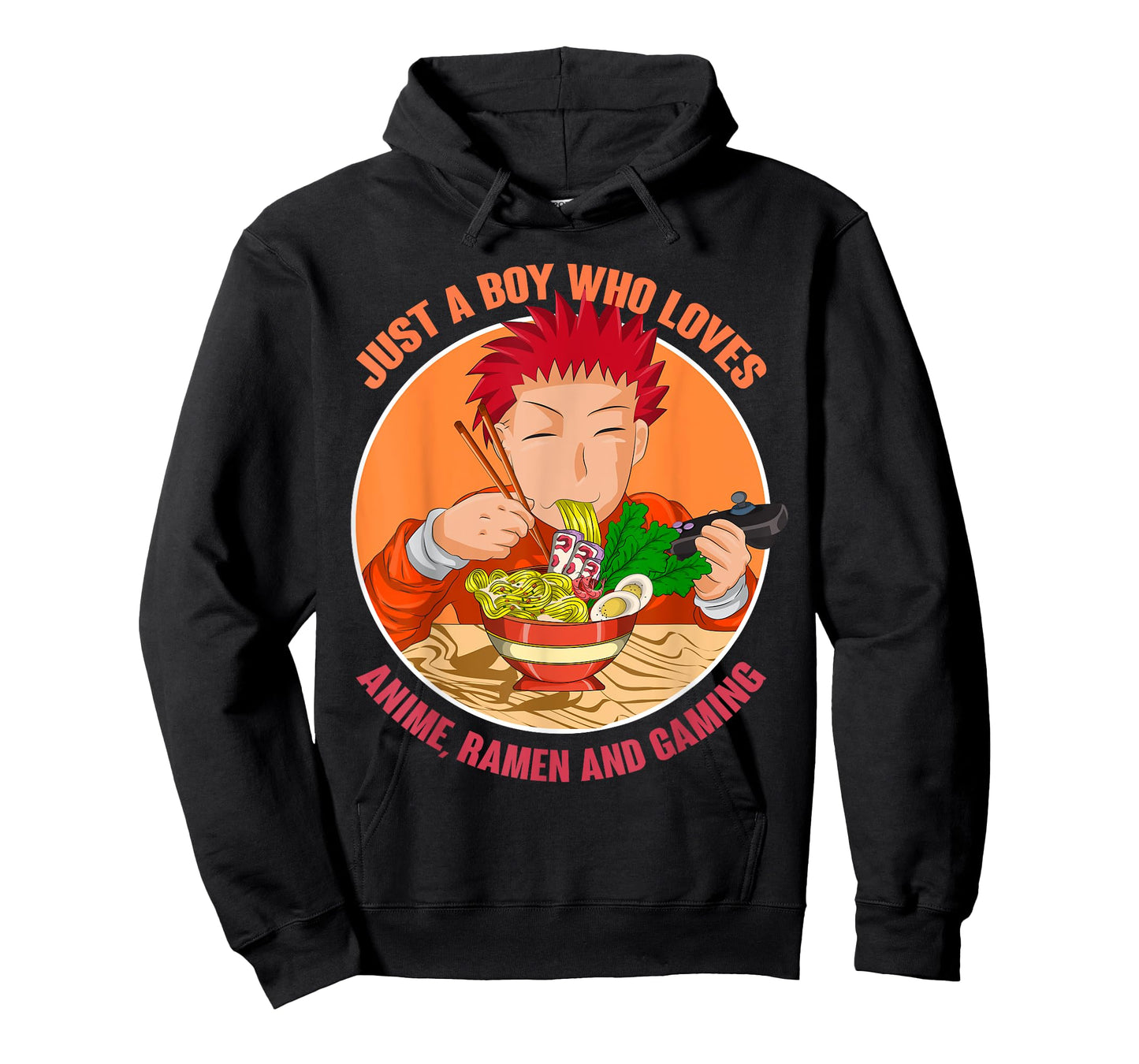 Just A Boy Who Loves Anime Ramen And Gaming Japan Anime T-Shirt