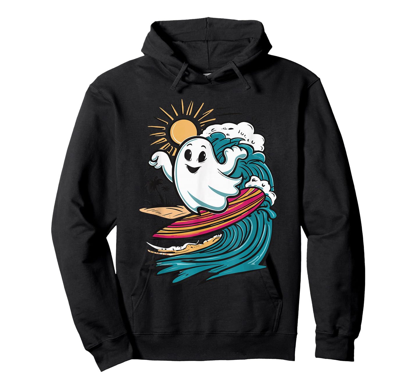 Ghost Surfing Surfboard T-Shirt