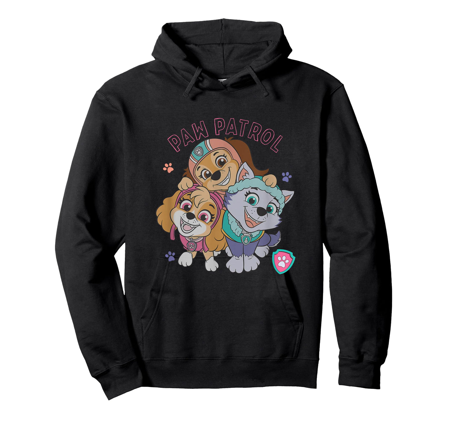 Paw Patrol Everest Skye Liberty Trio Heart Paw Print T-Shirt
