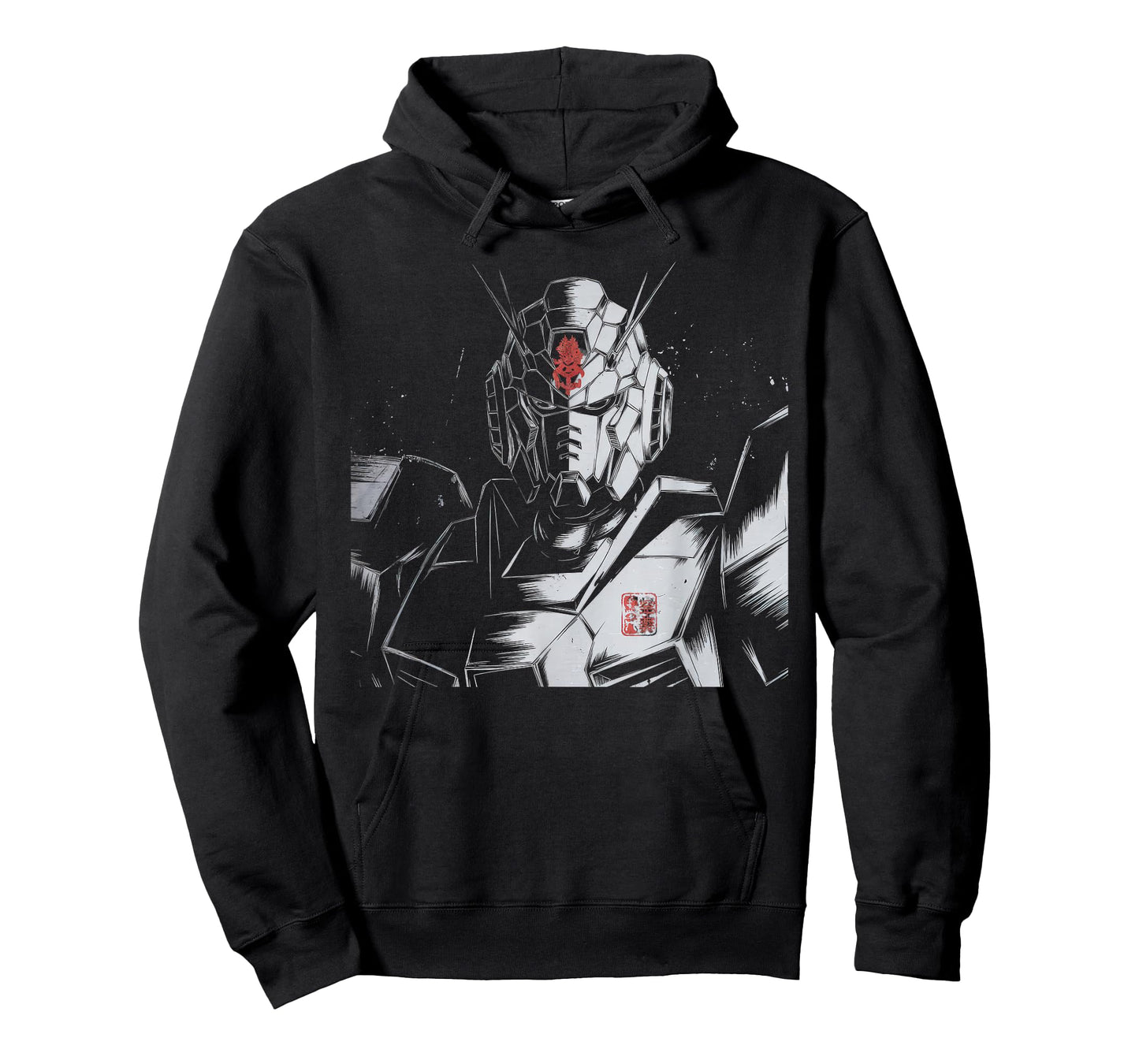 Mecha Tshirt Japanese Mecha Robot Head Anime Art Ukiyo-E T-Shirt