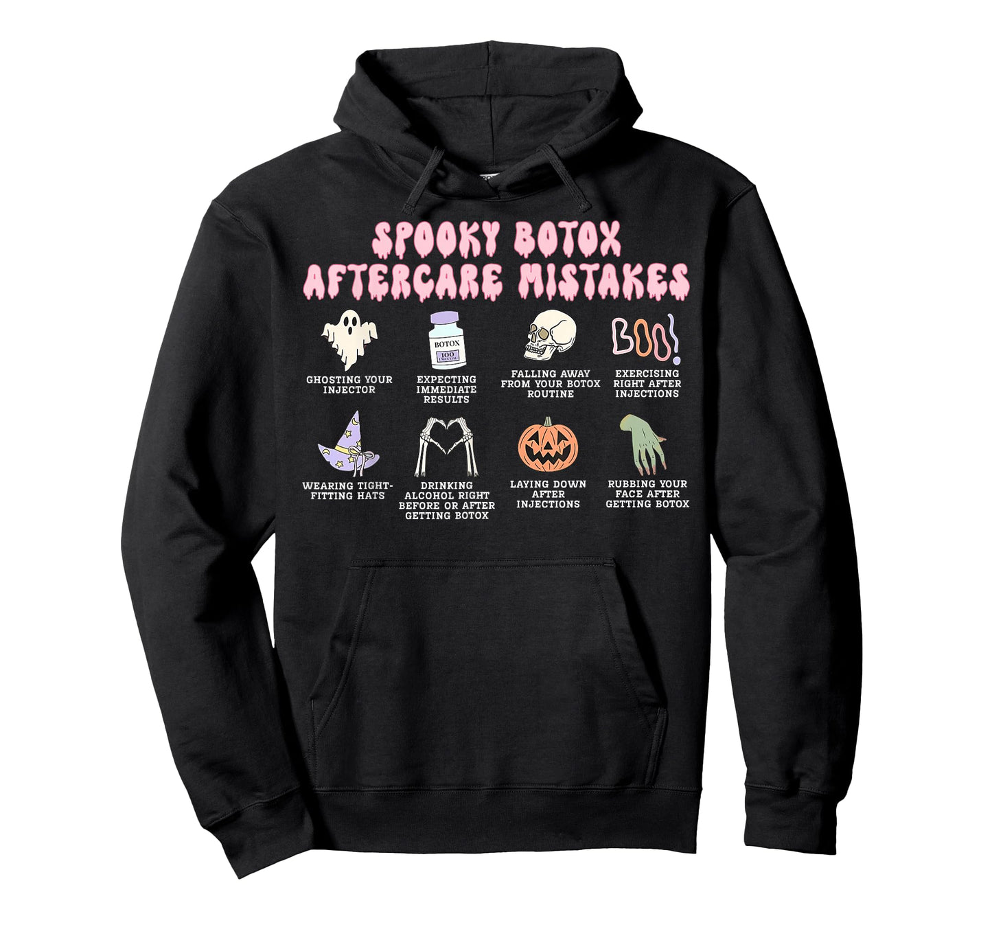 Spooky Botox Aftercare Mistakes Aesthetic Nurse Injector T-Shirt
