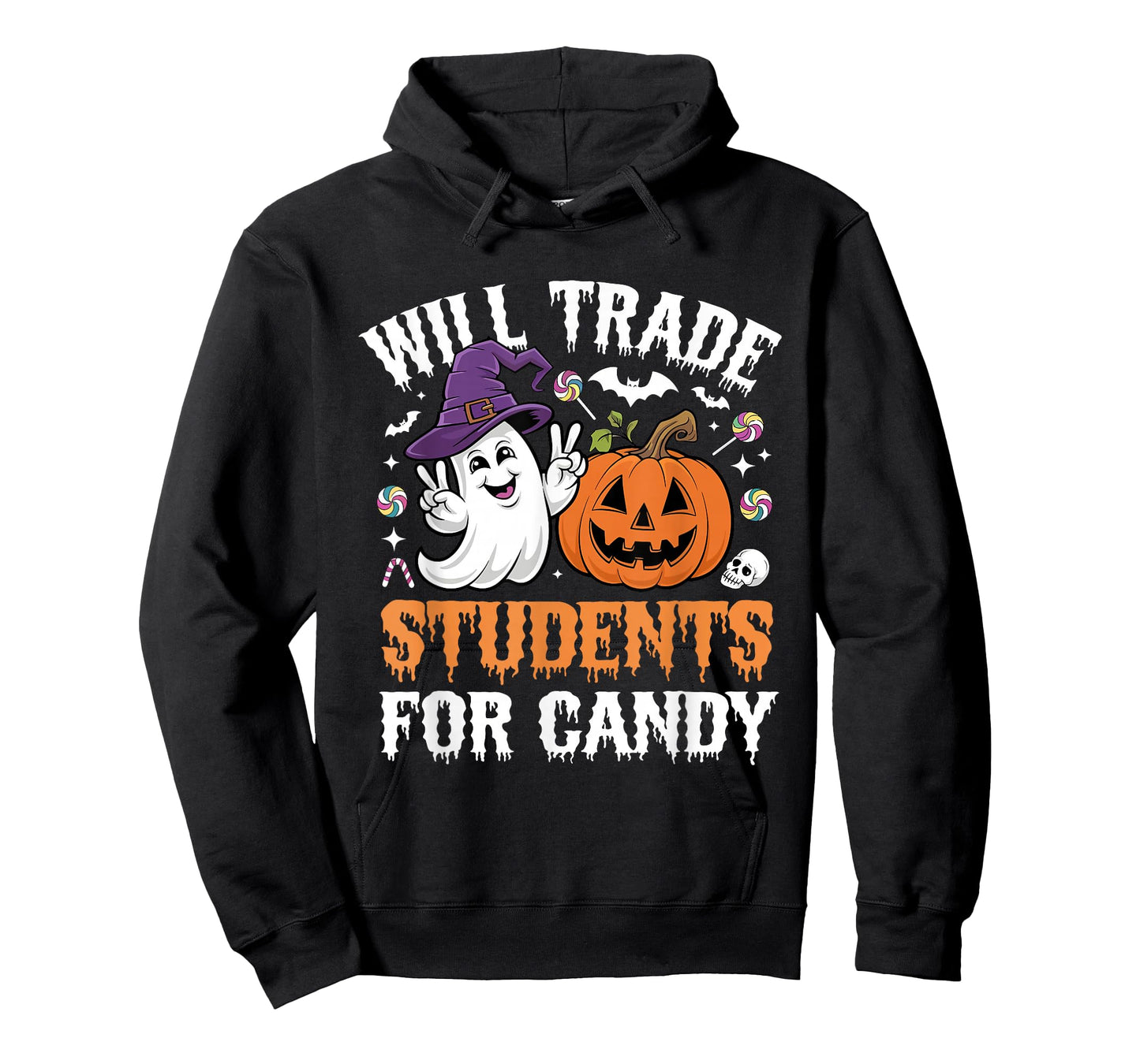 Will Trade Students for Candy Halloween Teacher School Humor T-Shirt
