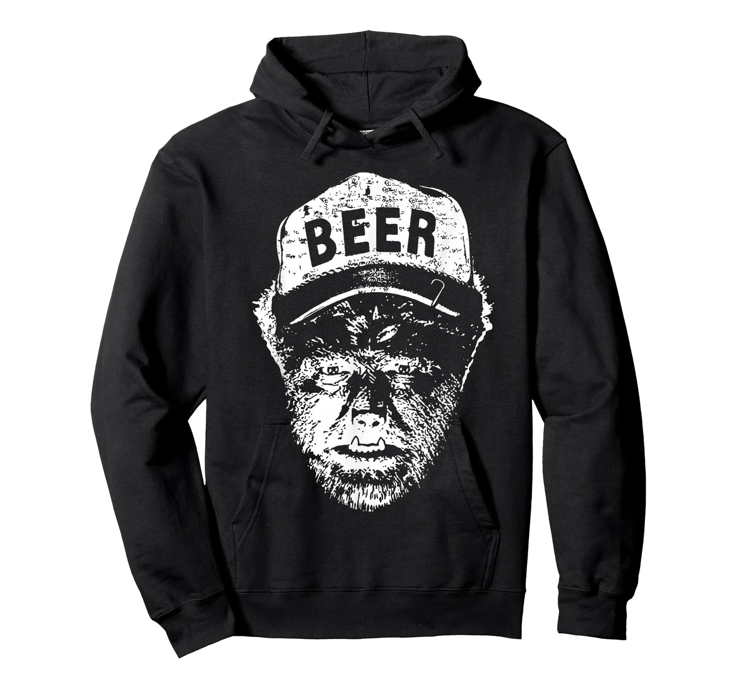 Vintage Wolfman Retro Horror Monster Werewolf Drinking Beer T-Shirt
