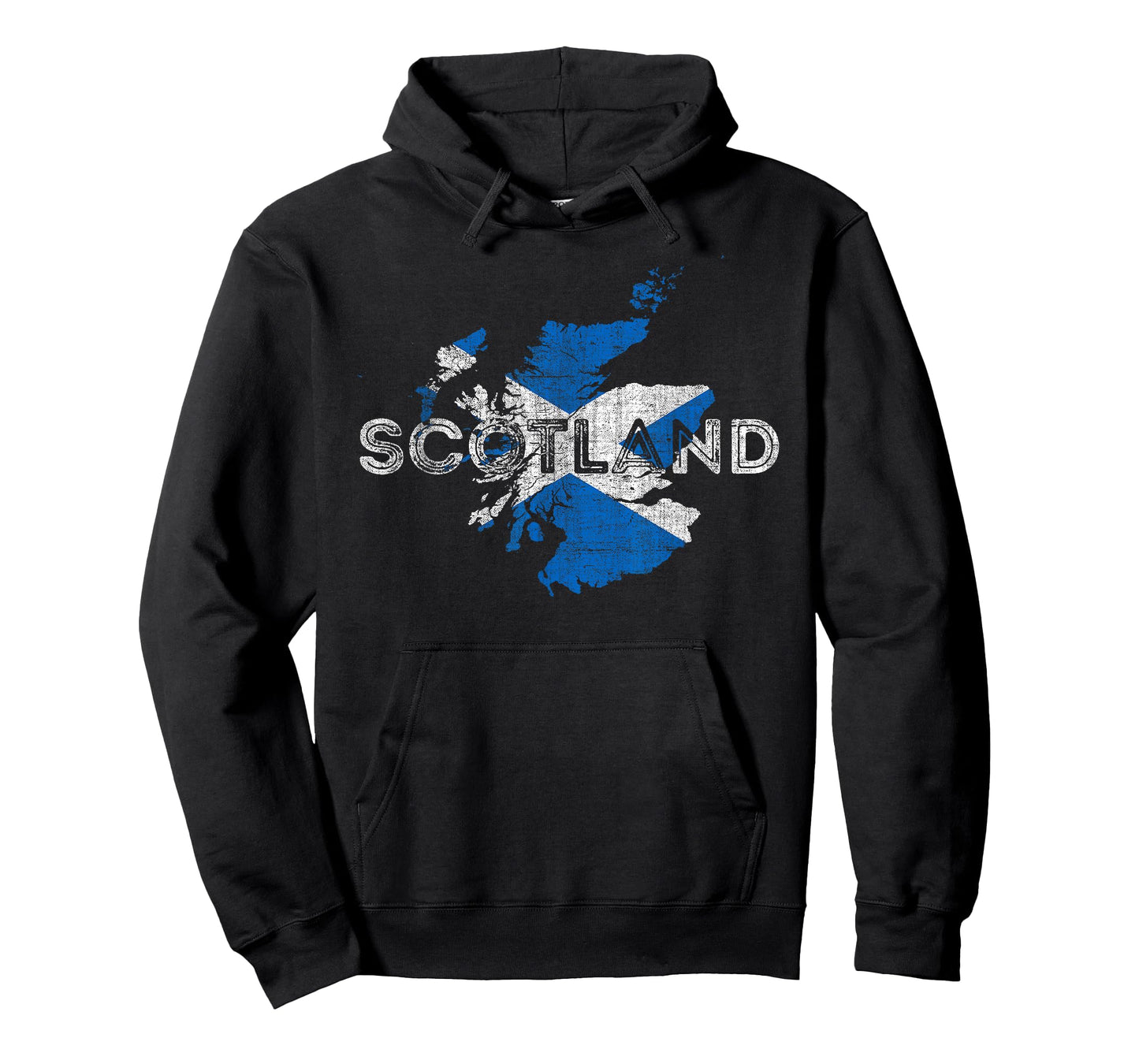 Scottish Map and Flag Souvenir - Distressed Scotland T-Shirt