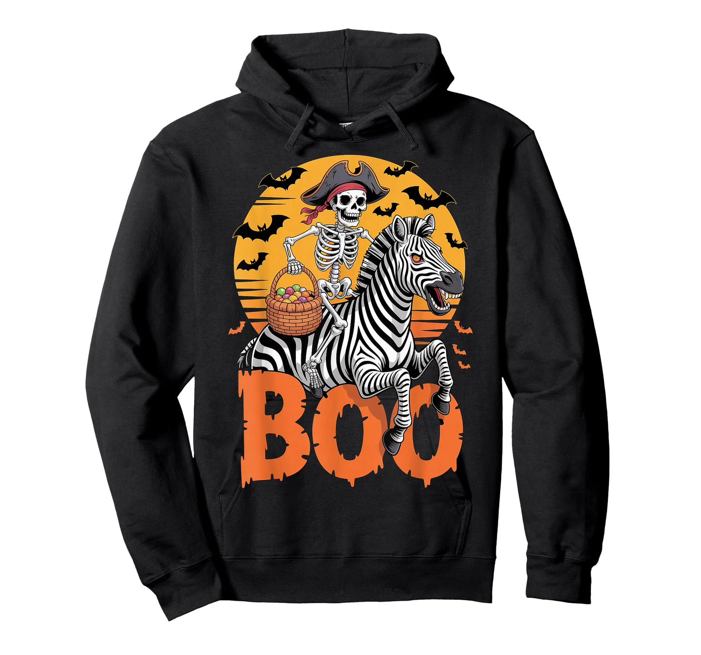 Spooky Zebra Costume on Boo Zebra Halloween T-Shirt