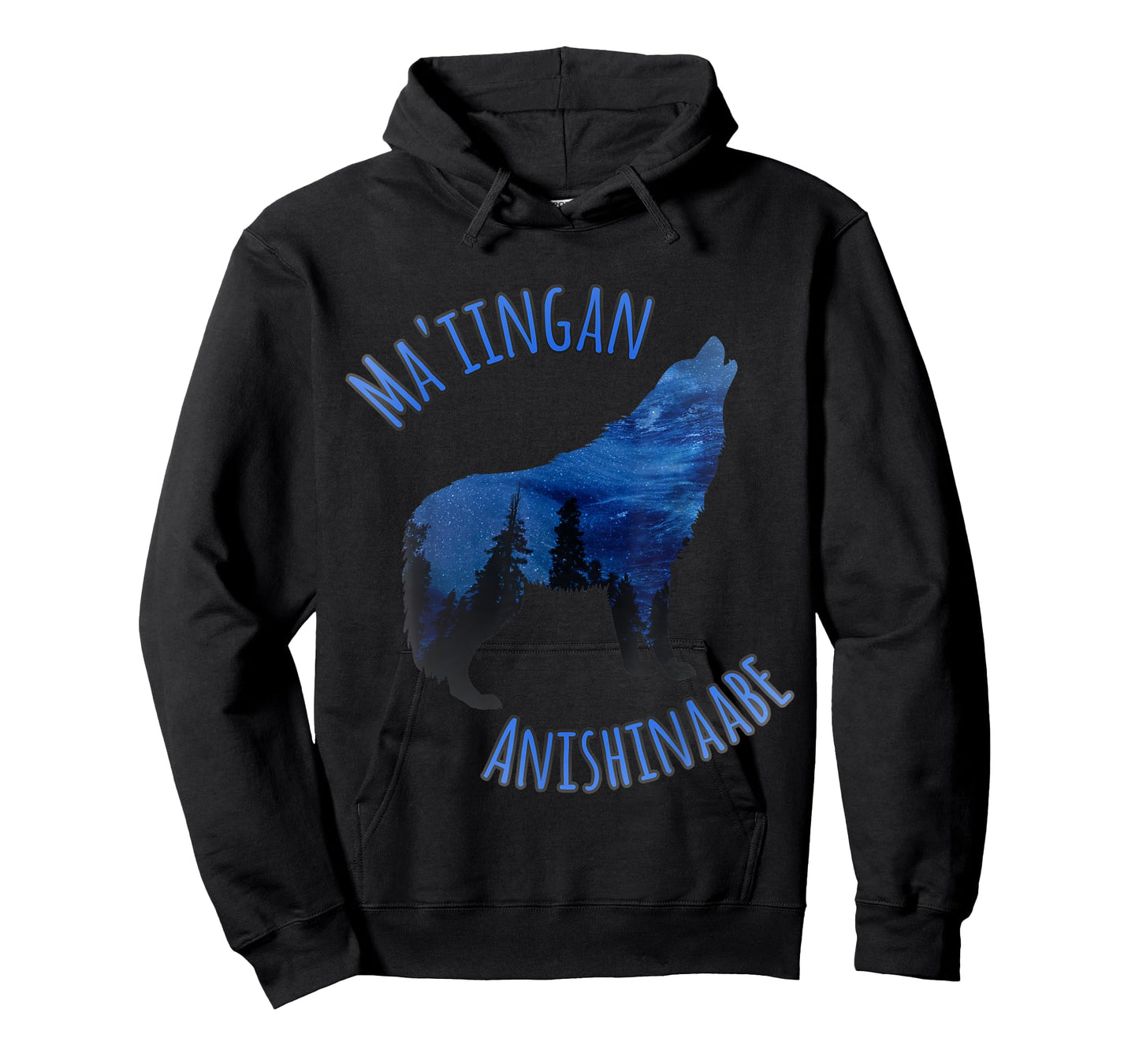 Ma'iingan Anishinaabe Ojibwe Chippewa Language Wolf T-Shirt T-Shirt