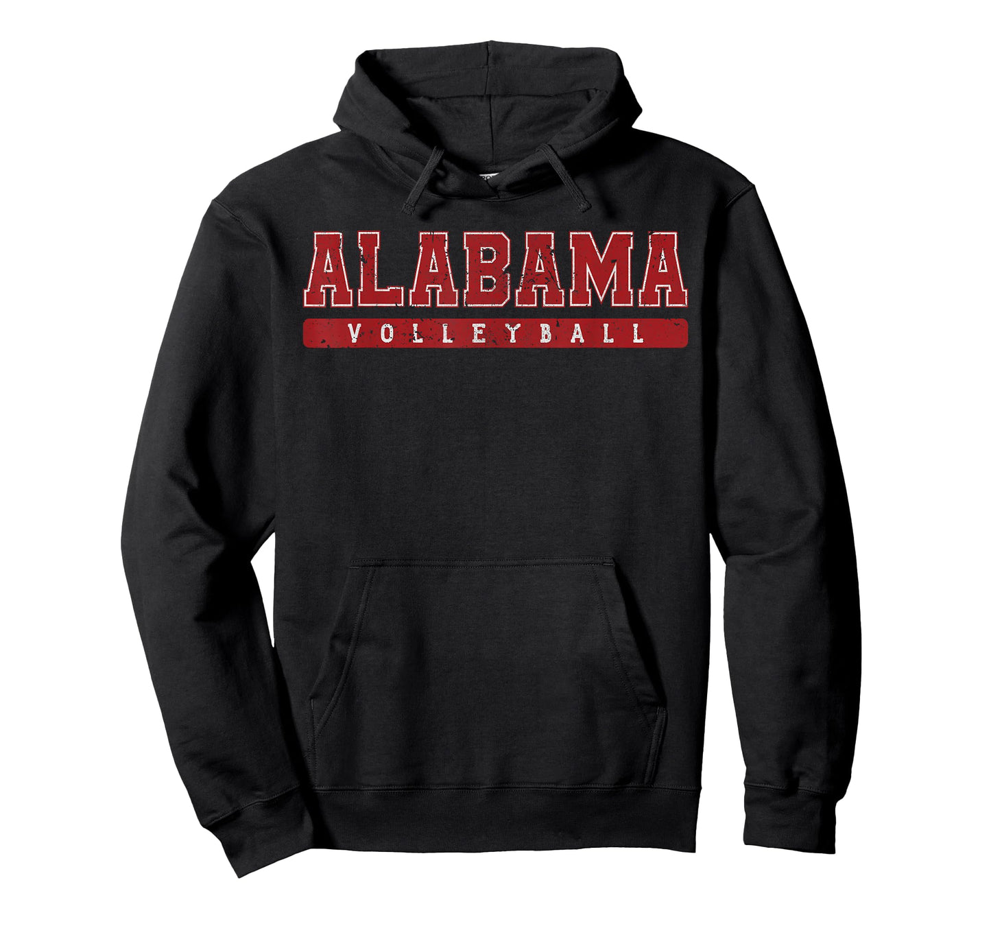 Alabama Volleyball Red Vintage Text T-Shirt
