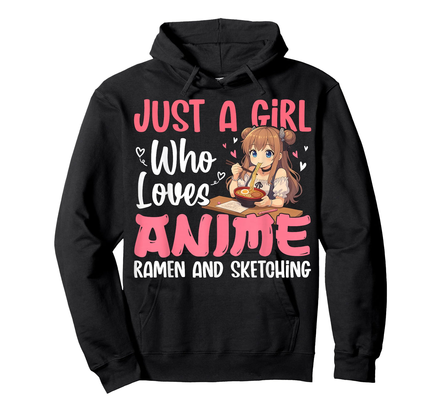 Just A Girl Who Loves Anime Ramen and Sketching, Japan Anime T-Shirt