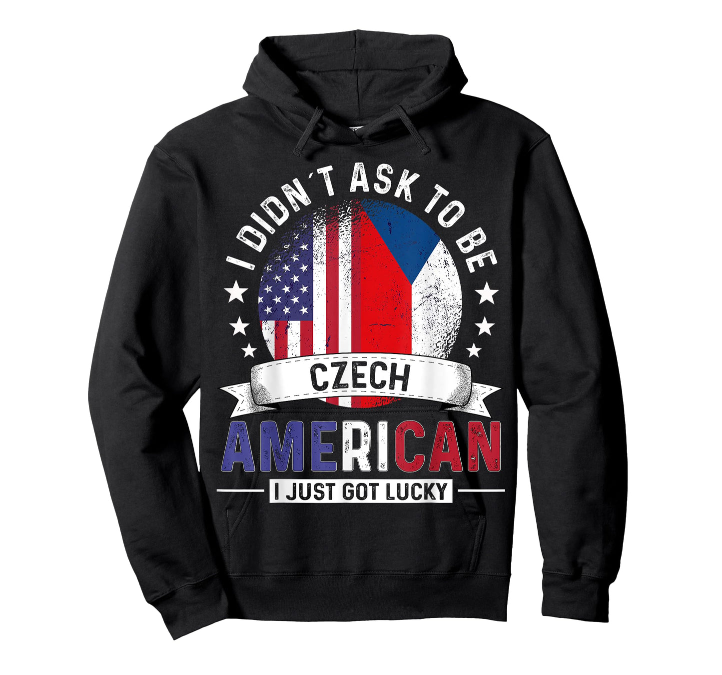 Czech American Countries Flags Pride Country Czechia Flag T-Shirt