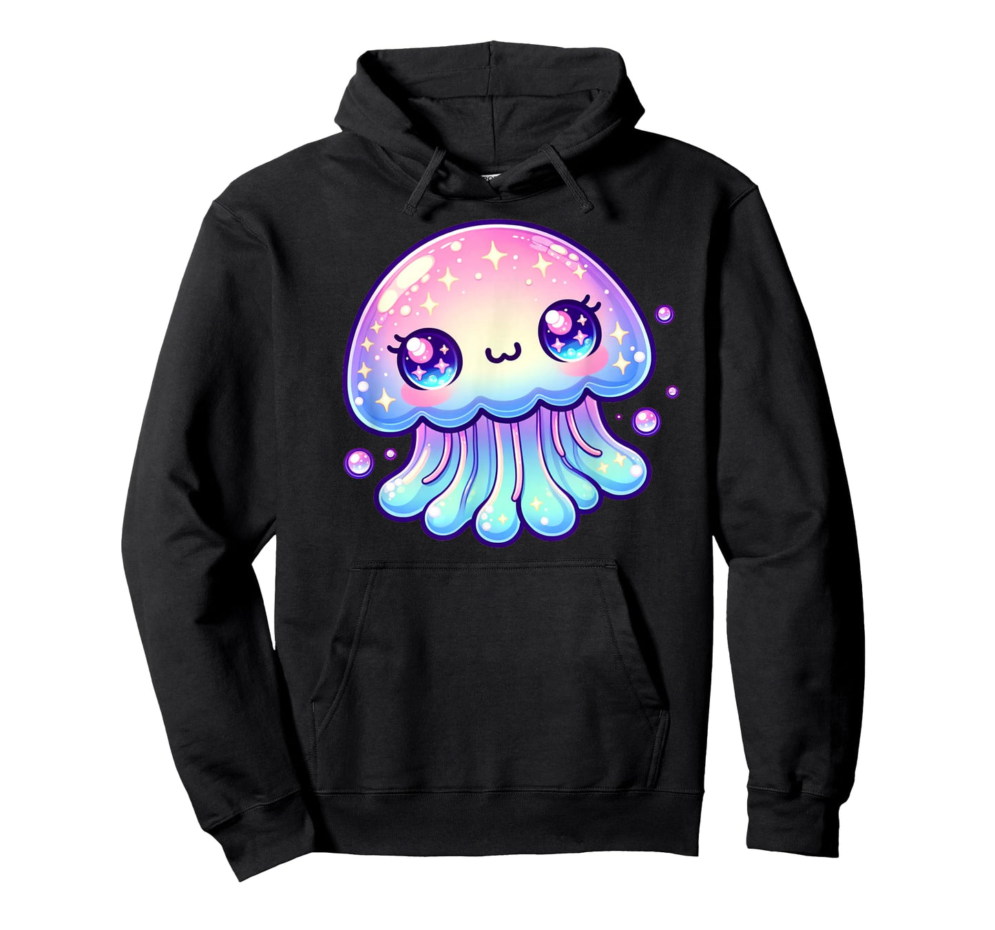 Cute Kawaii Jellyfish Anime Fun Blue Pink Sea Critter T-Shirt
