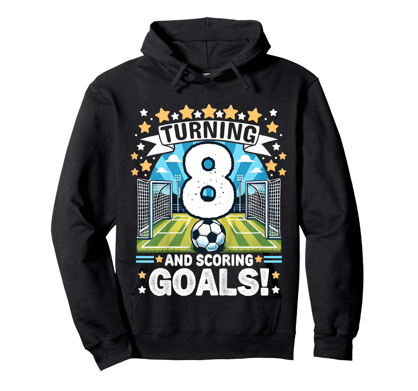 Turning 8 Soccer Birthday 8 Years Football 8th Soccer Player T-Shirt