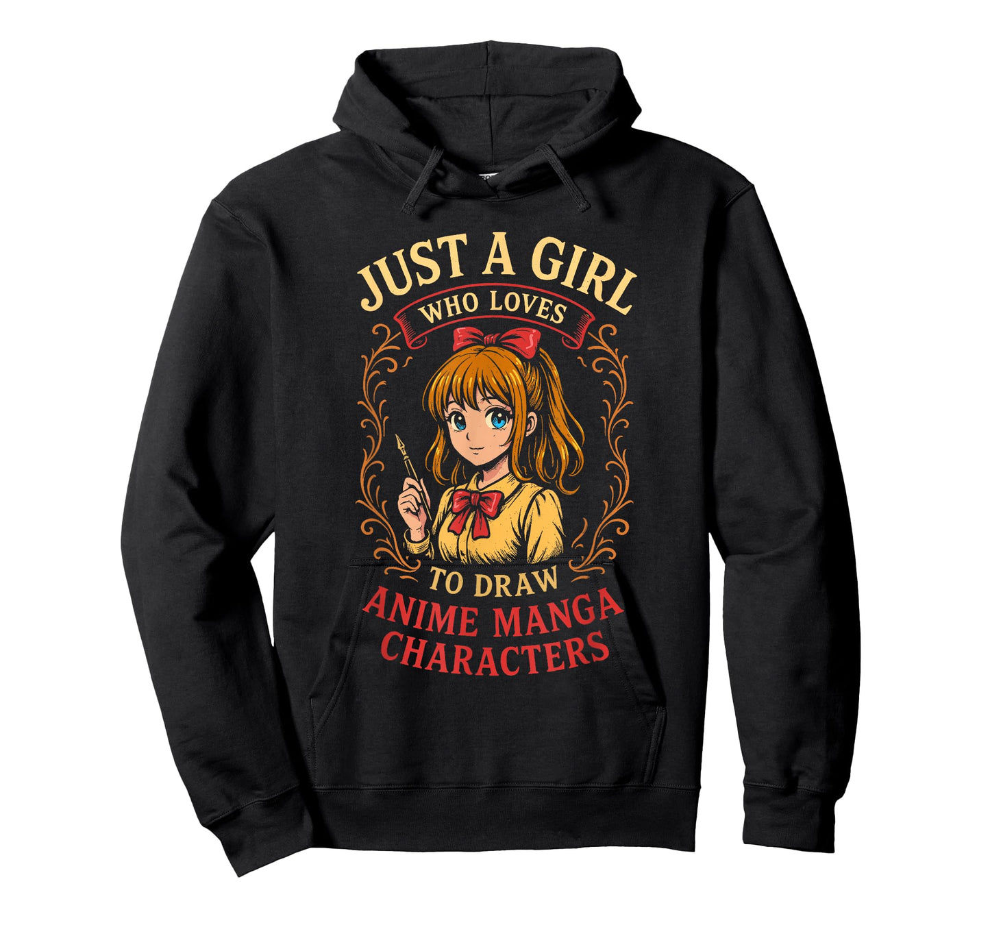 Just a Girl Who Loves to Draw Anime Manga Characters T-Shirt